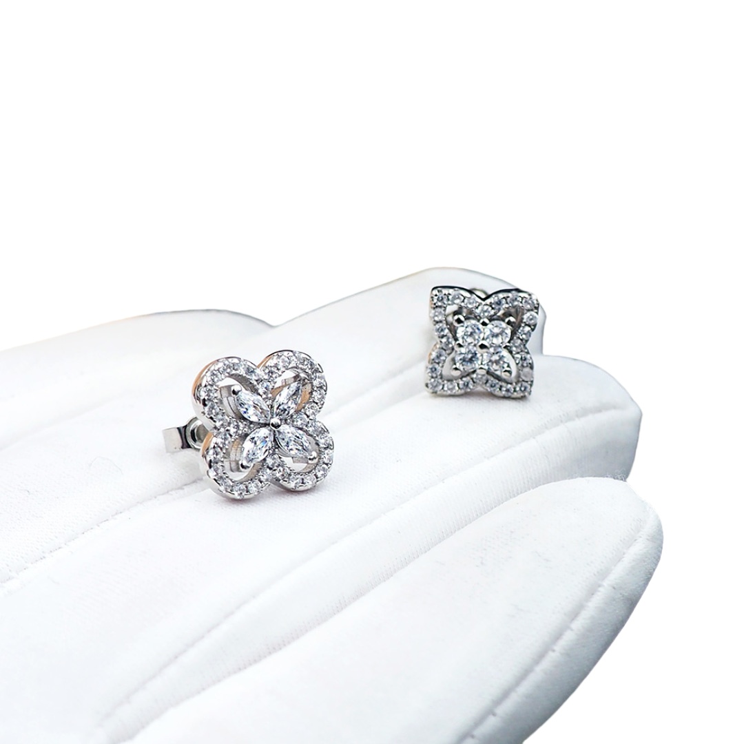 LVE150 Louis vuitton LV Iconic diamond stud earrings - ccjewelryacc