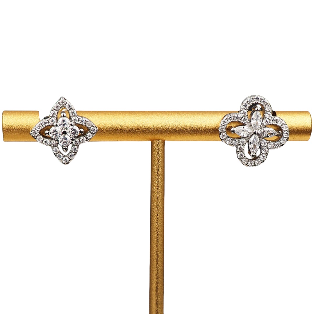 LVE150 Louis vuitton LV Iconic diamond stud earrings - ccjewelryacc