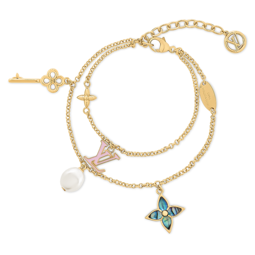 LVS089 Louis Vuitton M1390A LV Layer Color Bracelet - ccfashionjewelry