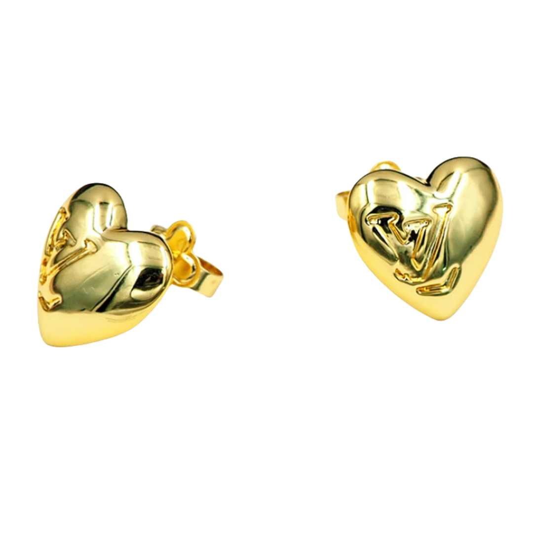 LVE146 Louis vuitton Blooming Heart stud earrings - ccjewelryacc