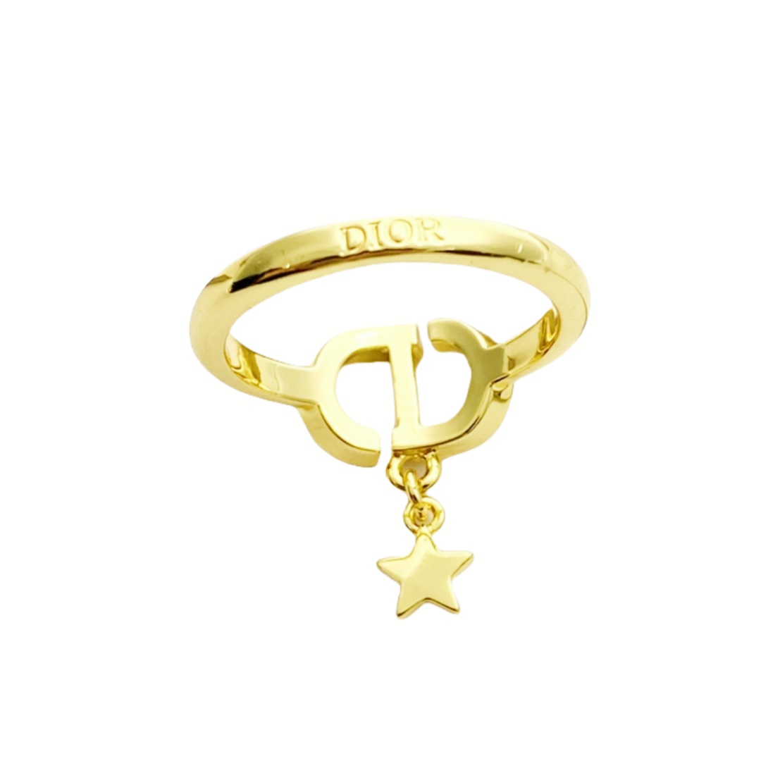 CDR041 Dior crystal CD Star ring - ccjewelryacc
