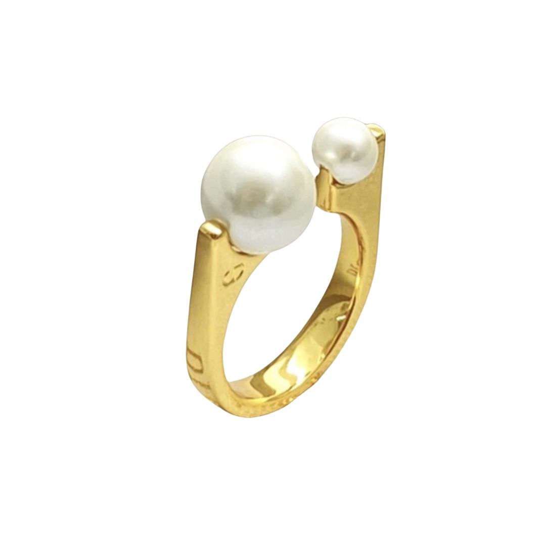 CDR044 Dior pearl ring - ccjewelryacc