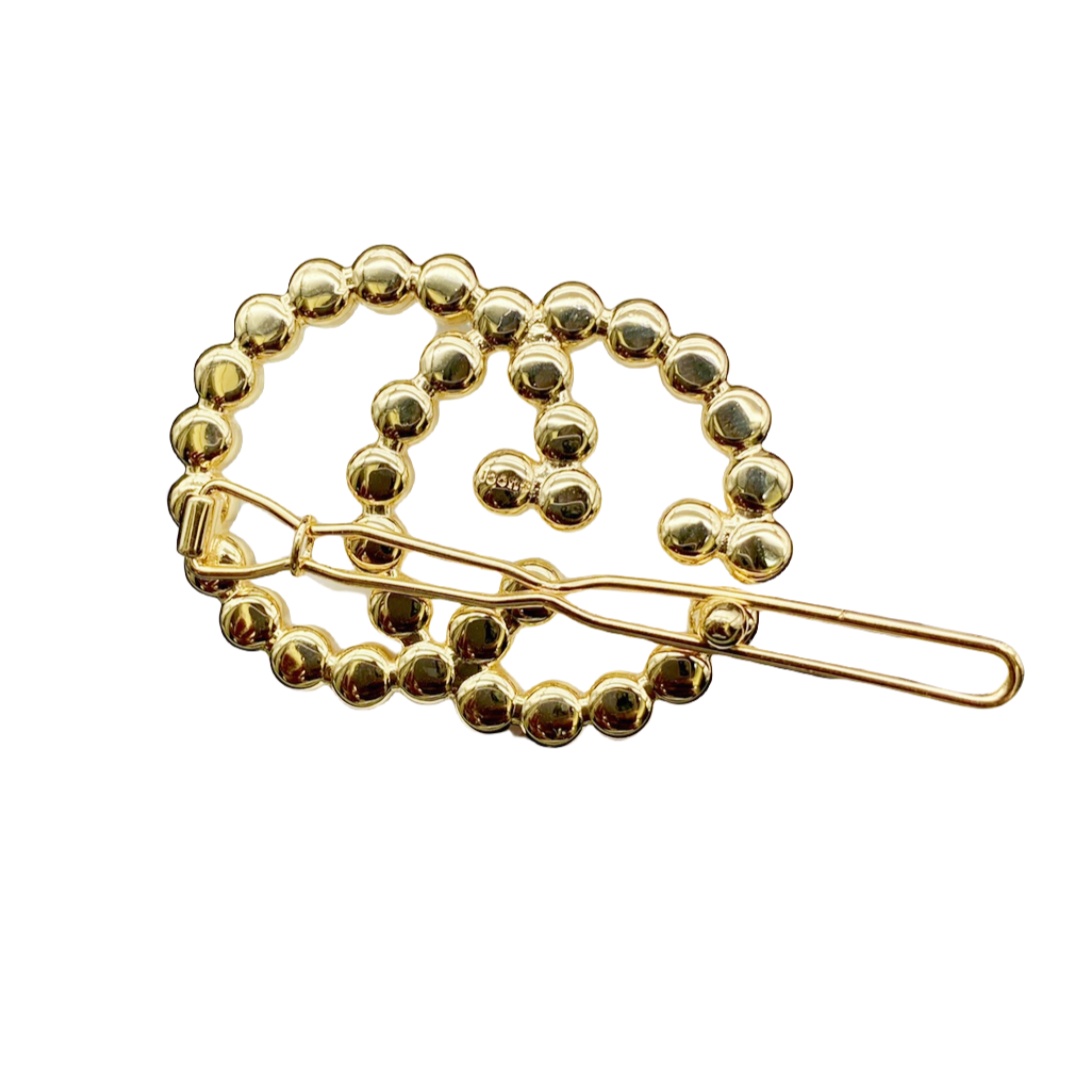GGH003 Gucci Interlocking G Colored crystal hair Accessories hair clip pin for women - ccfashionjewelry
