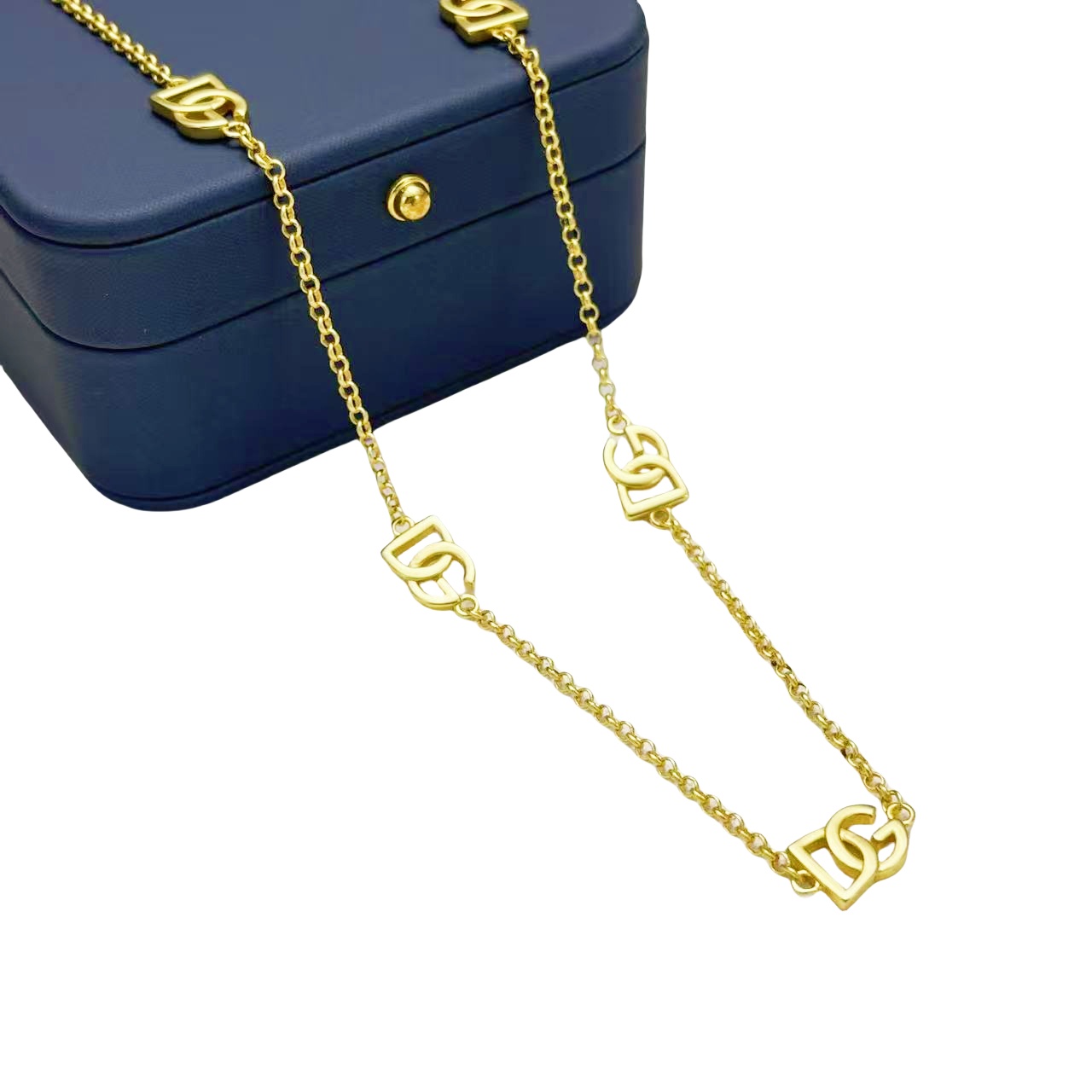 DGT016 Dolce gabbana DG Logo Choker necklace bracelet set - ccjewelryacc