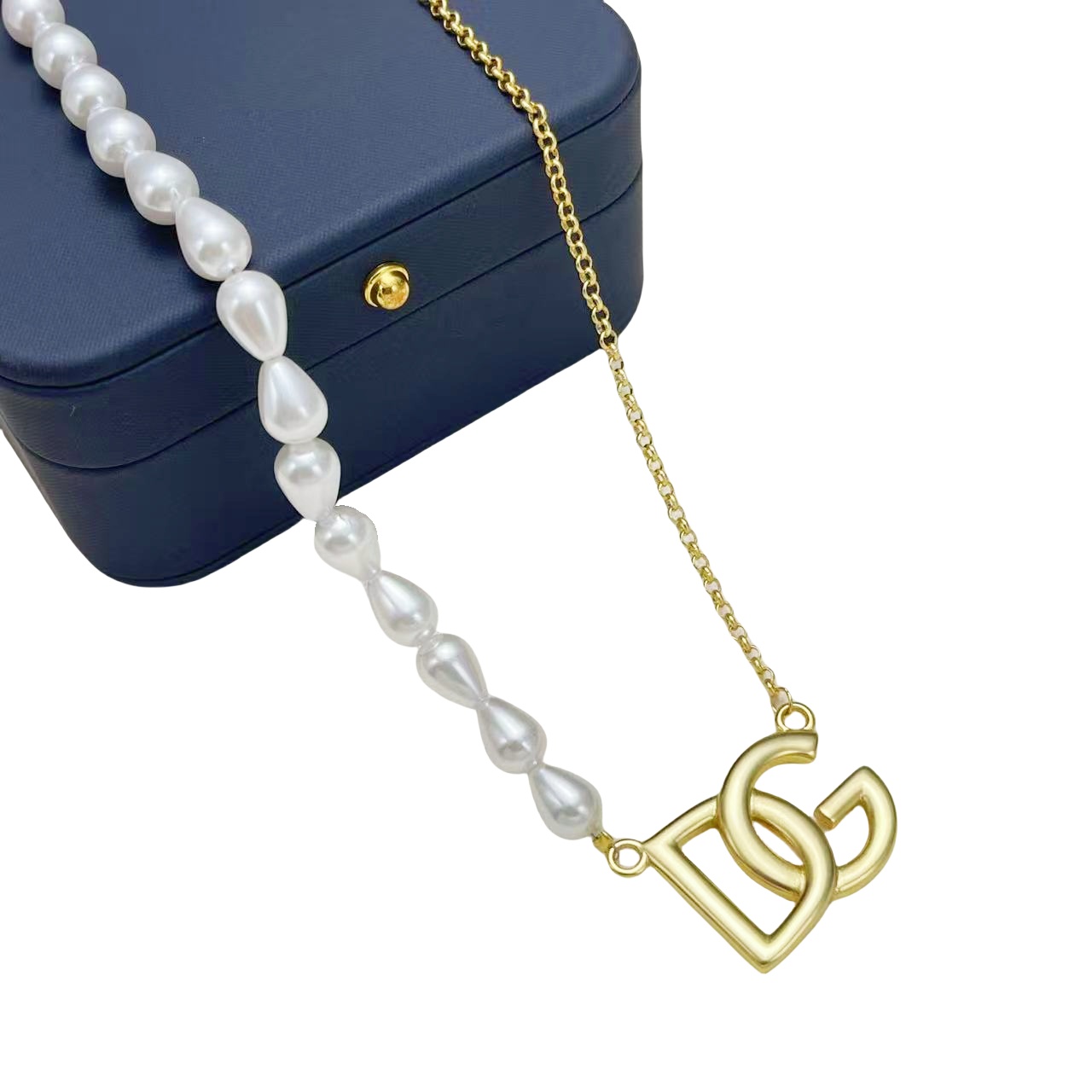 DGT013 Dolce gabbana Pearl choker Necklace bracelet For women - ccjewelryacc