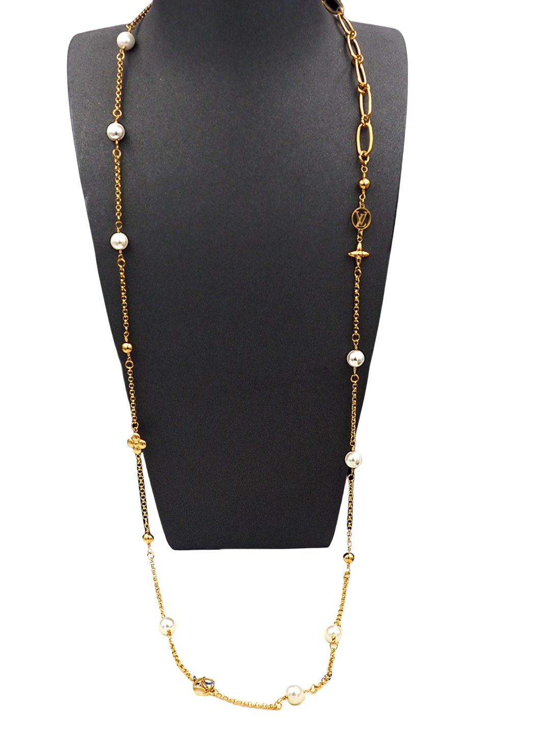 LVN039 Louis Vuitton M02516 LV MIX Chains necklace - ccjewelryacc