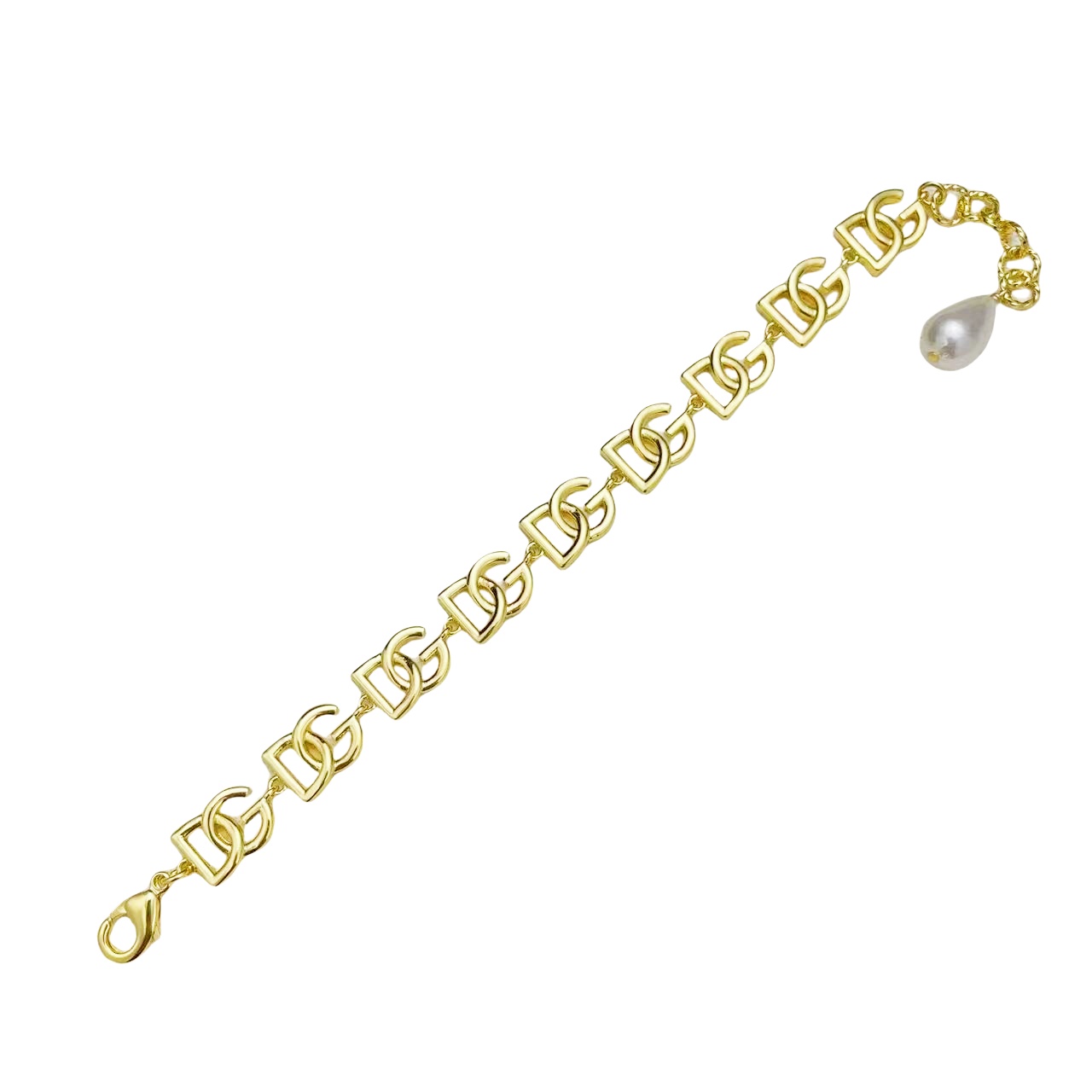 DGT022 Dolce gabbana DG Logo choker necklace bracelet set - ccjewelryacc