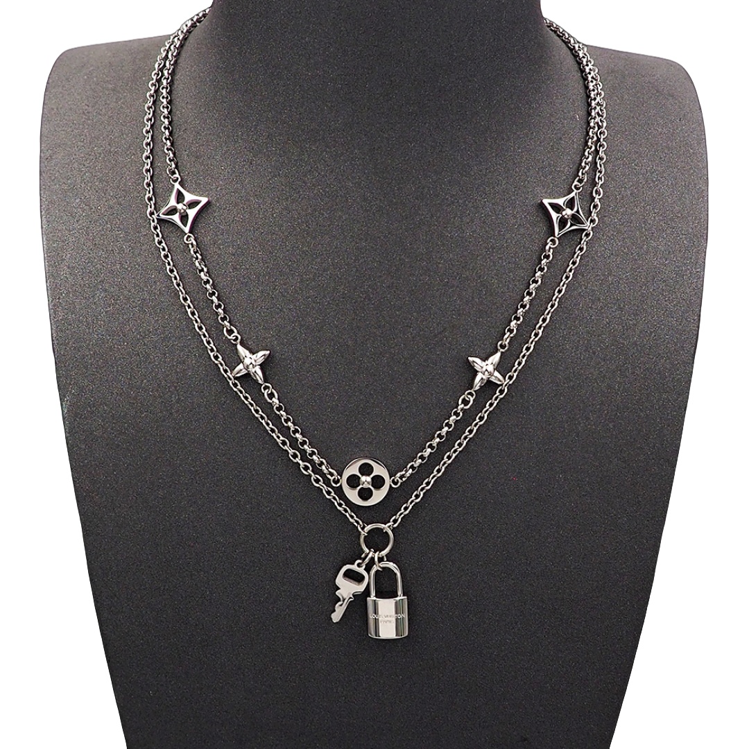 LVN042 Louis Vuitton LV Lconic chars necklace - ccjewelryacc