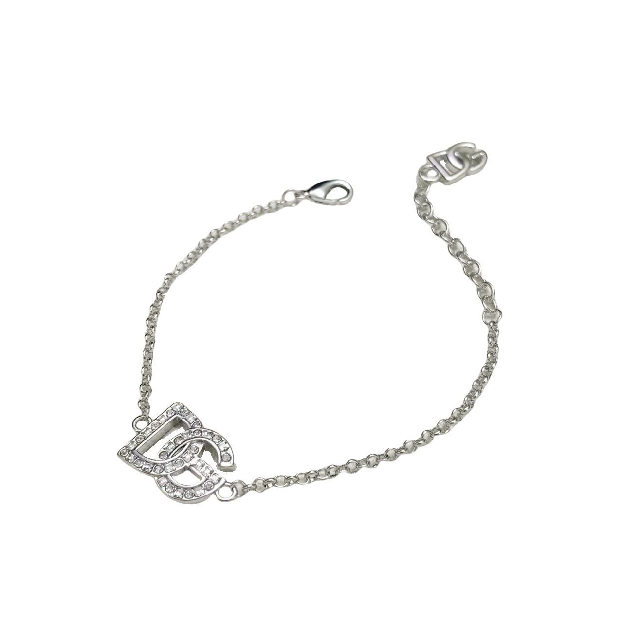 DGT015 Dolce gabbana DG Logo pendant necklace bracelet set - ccfashionjewelry