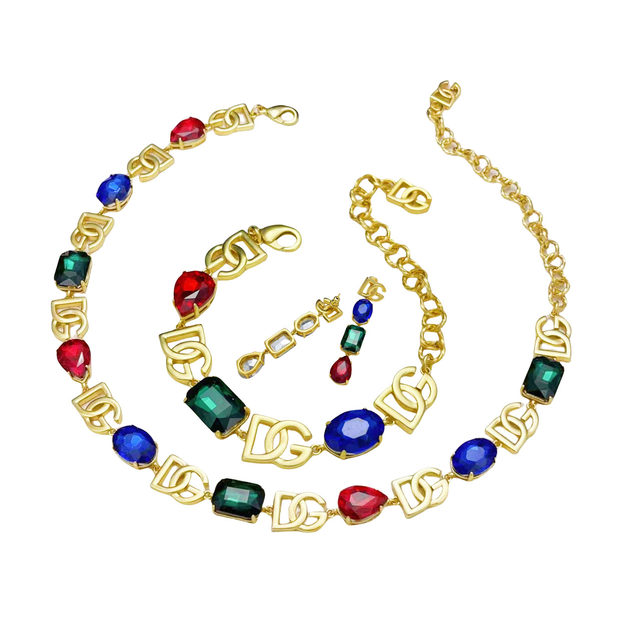 DGT001 DG Choker necklace bracelet Jewelry Set - ccjewelryacc