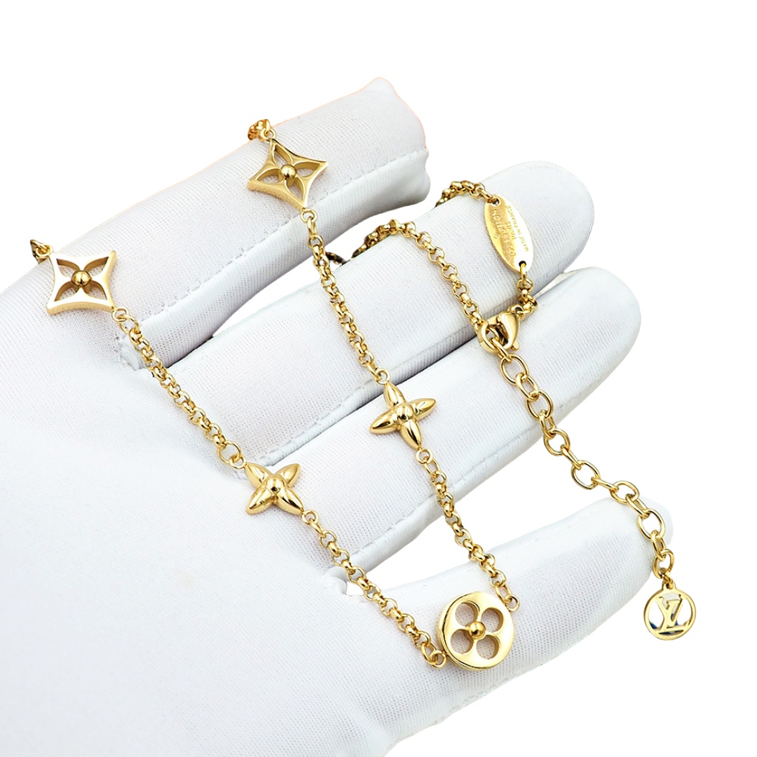 LVN042 Louis Vuitton LV Lconic chars necklace - ccjewelryacc