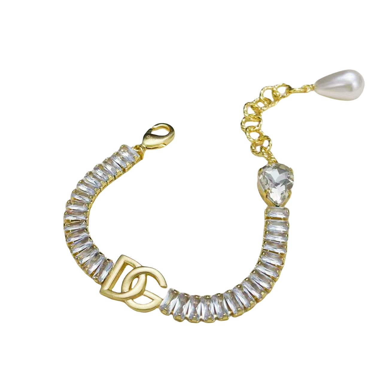 DGT009 Dolce and gabbana necklace Bracelet earring set women's diamond - ccjewelryacc