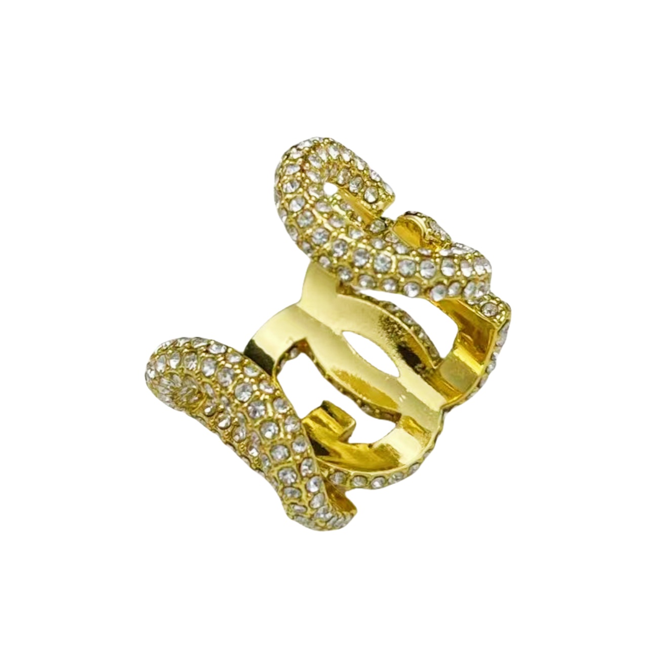 DGR004 dolce gabbana Crystal DG LOGO Ring - ccjewelryacc
