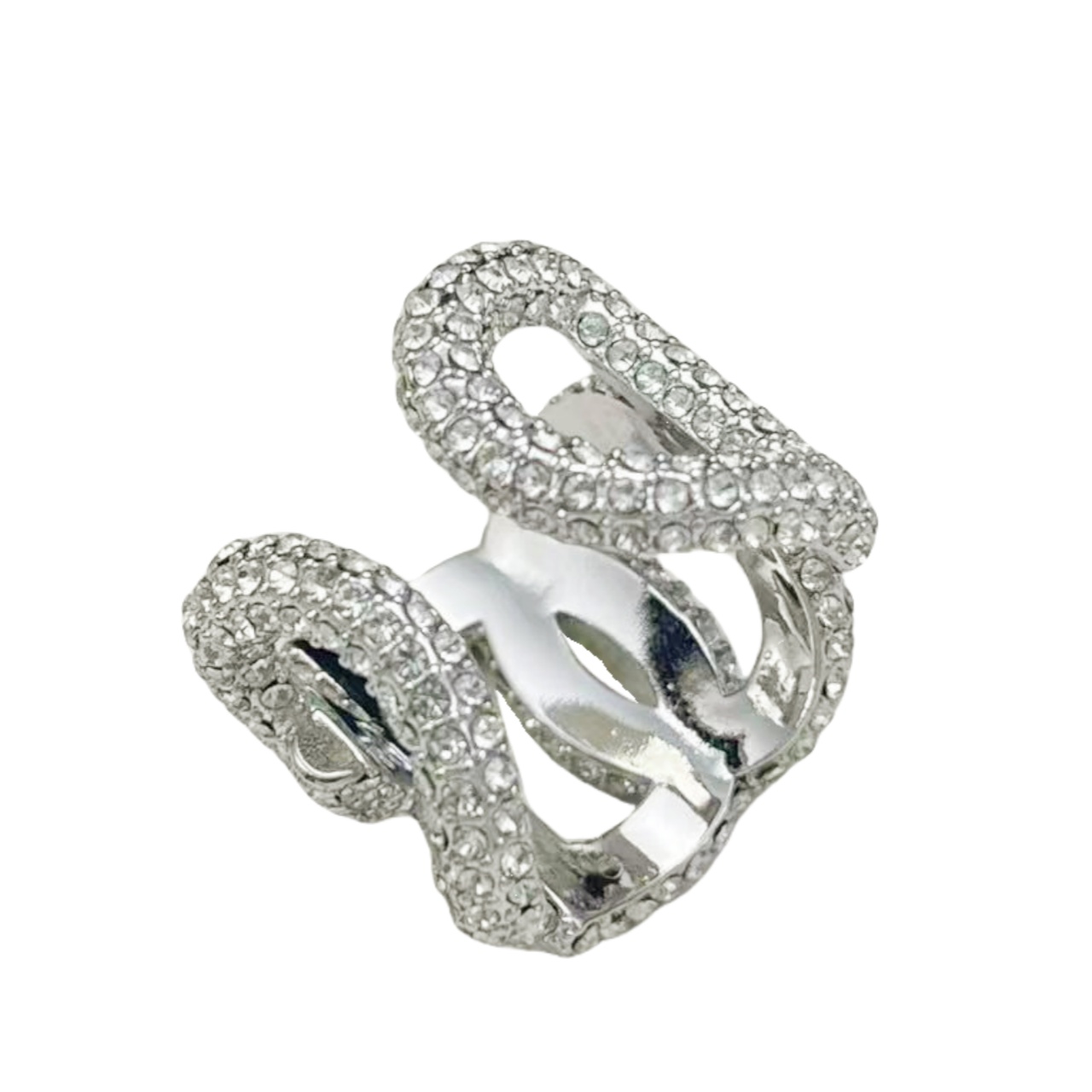 DGR004 dolce gabbana Crystal DG LOGO Ring - ccjewelryacc