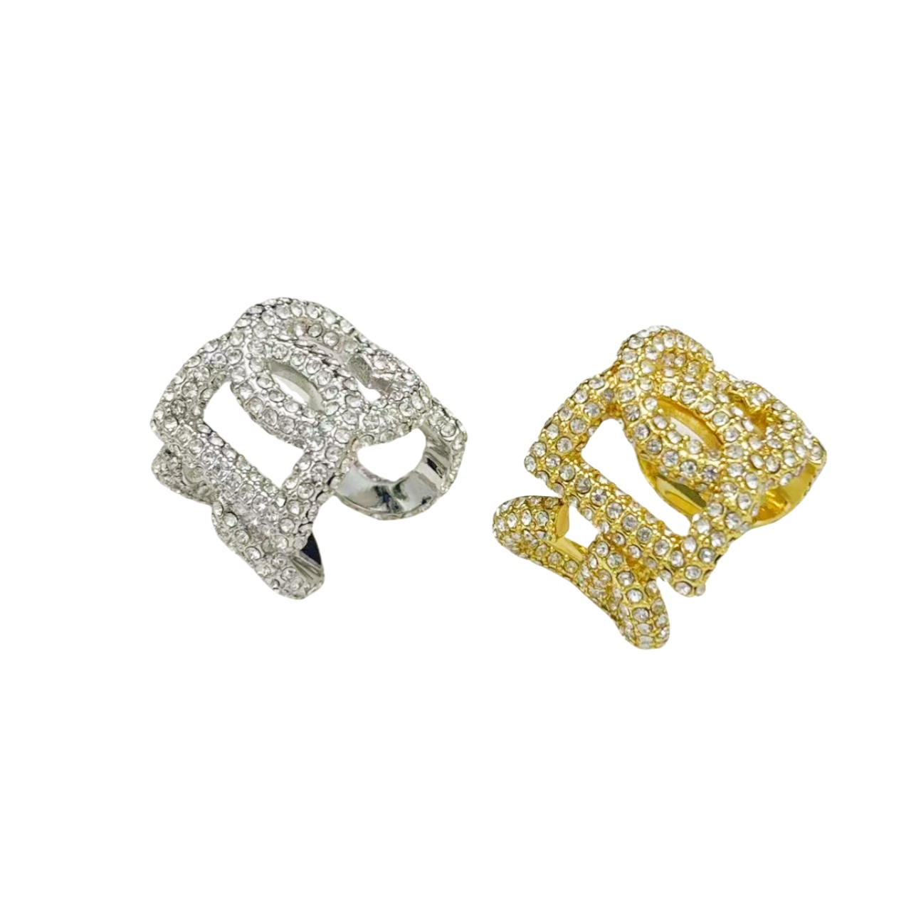 DGR004 dolce gabbana Crystal DG LOGO Ring - ccjewelryacc