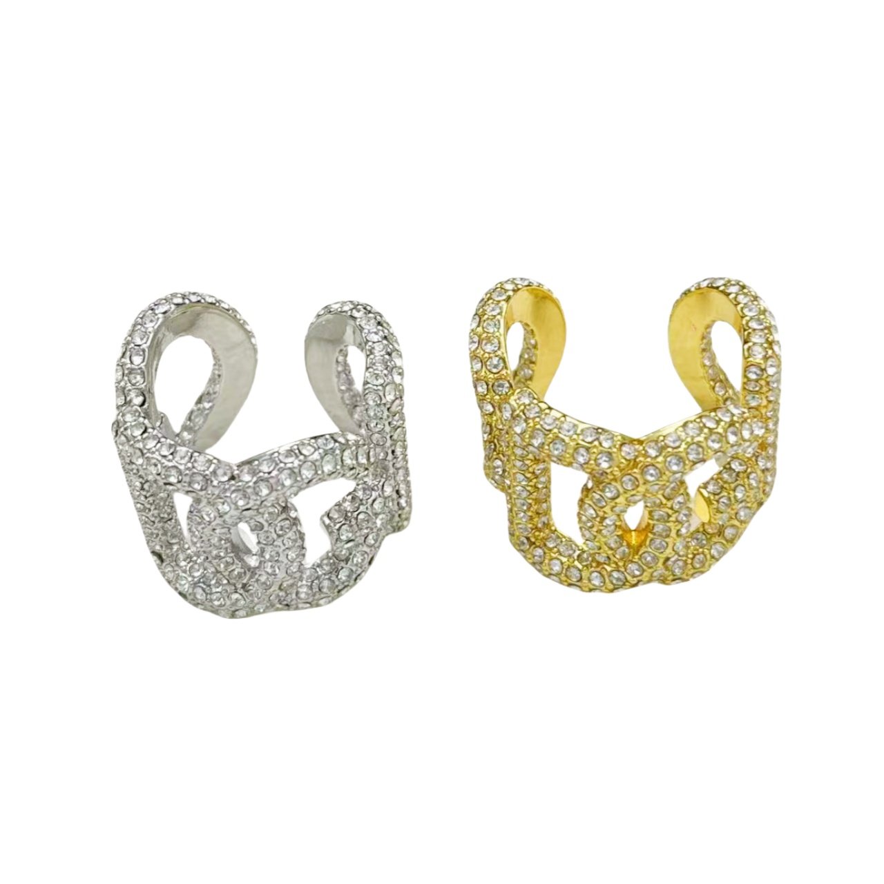 DGR004 dolce gabbana Crystal DG LOGO Ring - ccjewelryacc