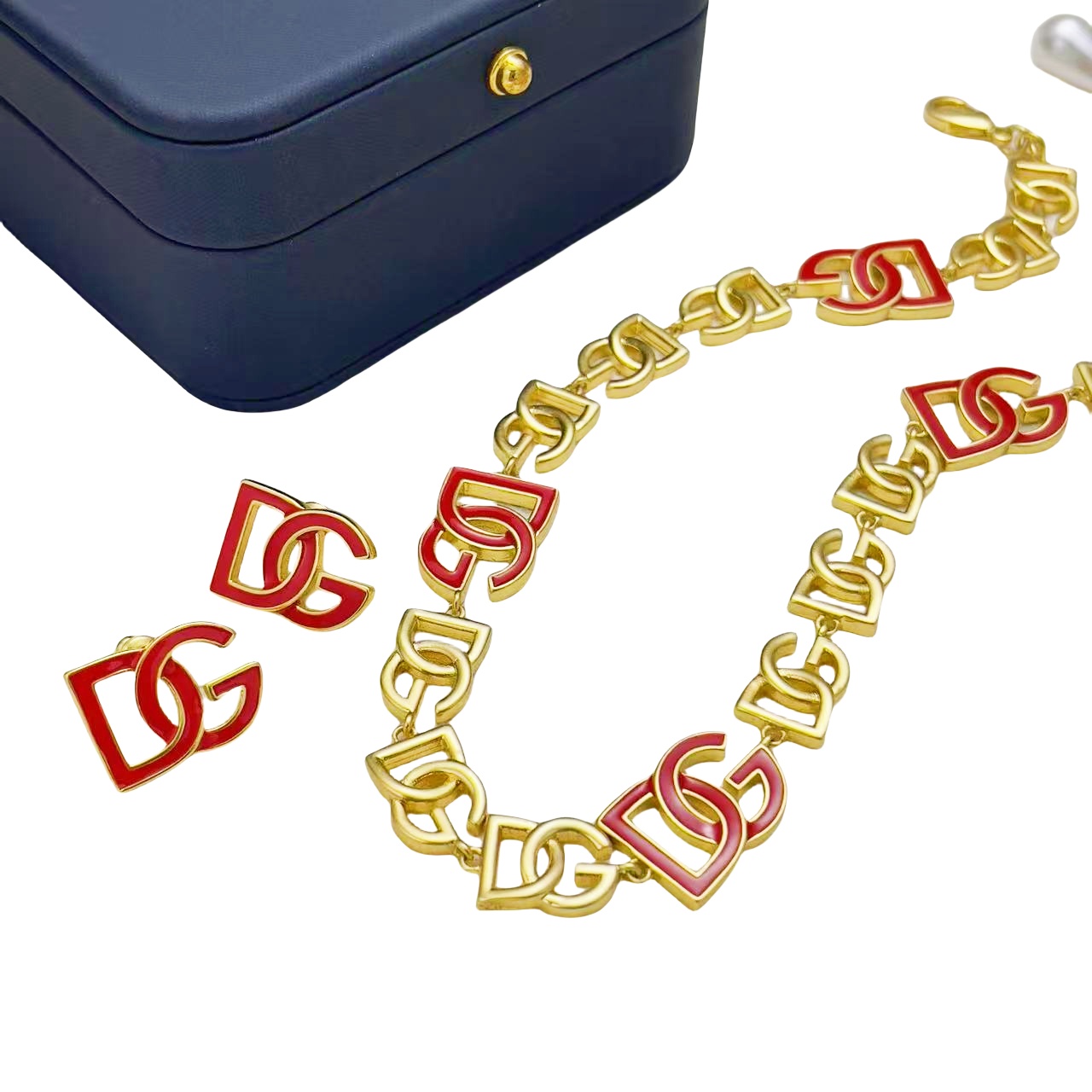 DGN003 Dolce gabbana DG LOGO choker necklace - ccjewelryacc