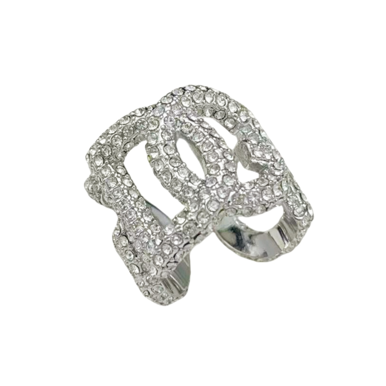 DGR004 dolce gabbana Crystal DG LOGO Ring - ccjewelryacc