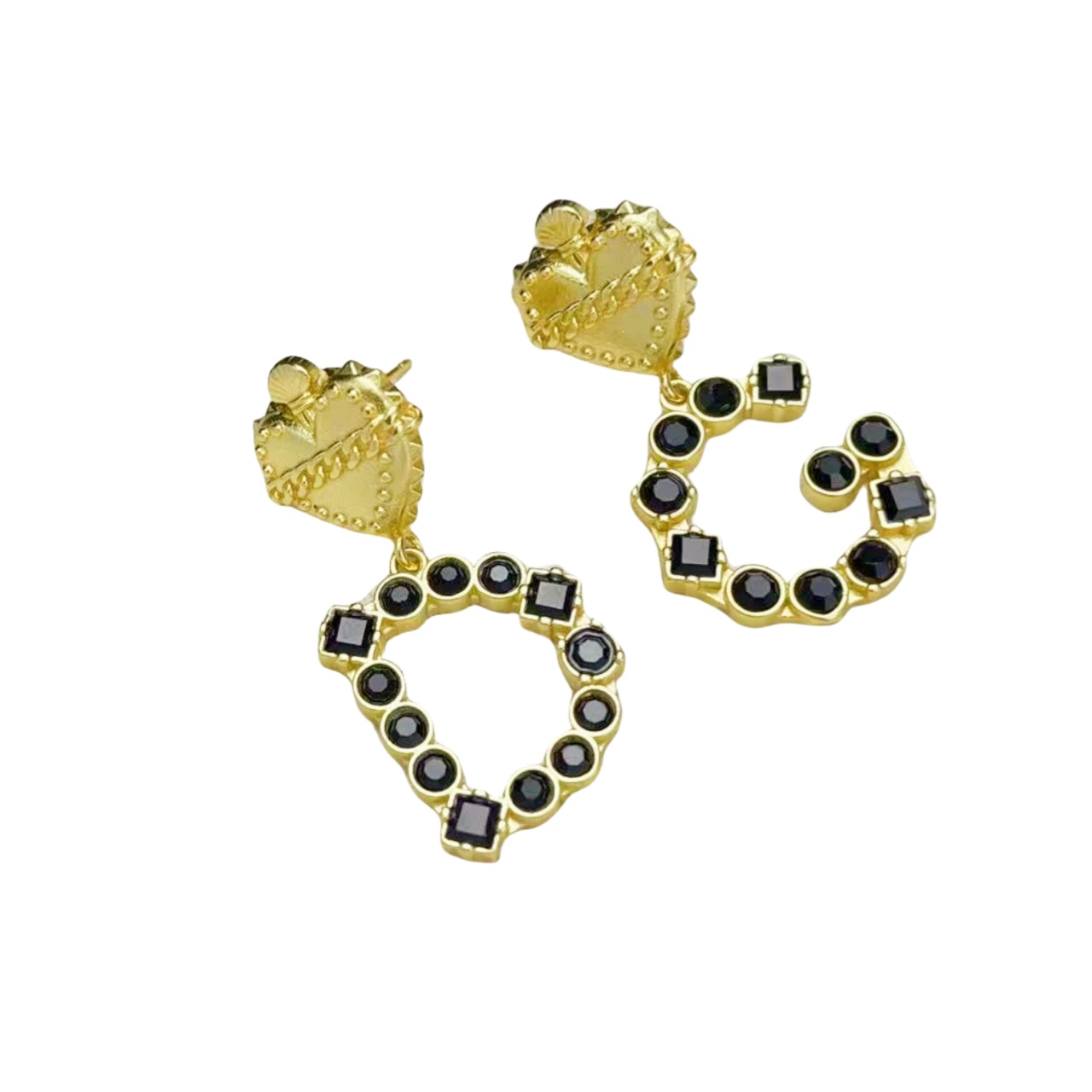 DGE026 Dolce gabbana heart earrings - ccjewelryacc