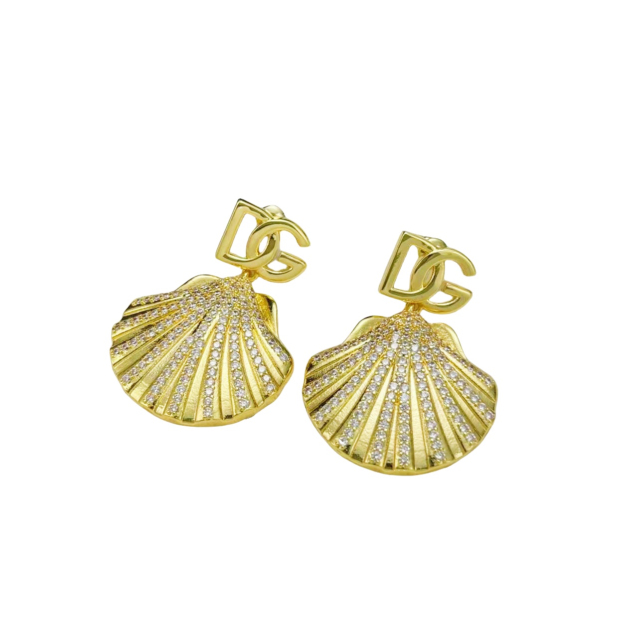 DGT026 Dolce gabbana seashell necklace and earrings set - ccjewelryacc