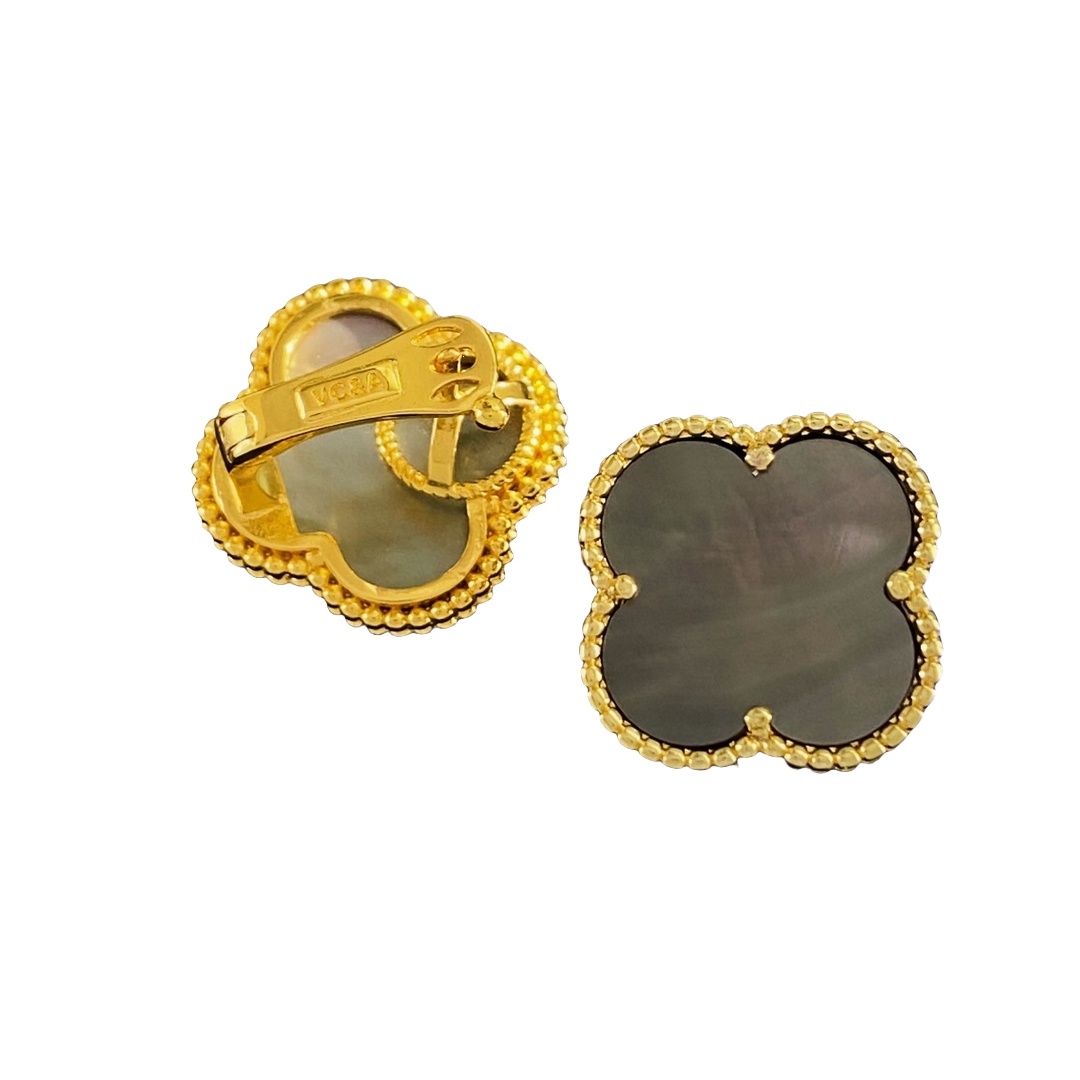 VCE027 Large 2.0cm VCA vintage alhambra earring clips - ccfashionjewelry