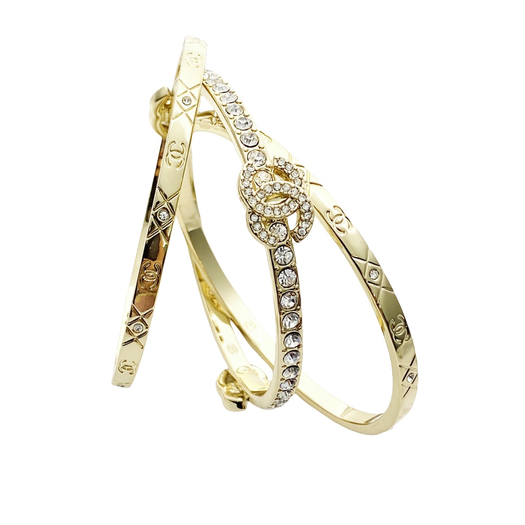 CCS127 Chanel Spring-Summer 2025 Pre-collection Cuff Set of 3 - ccjewelryacc