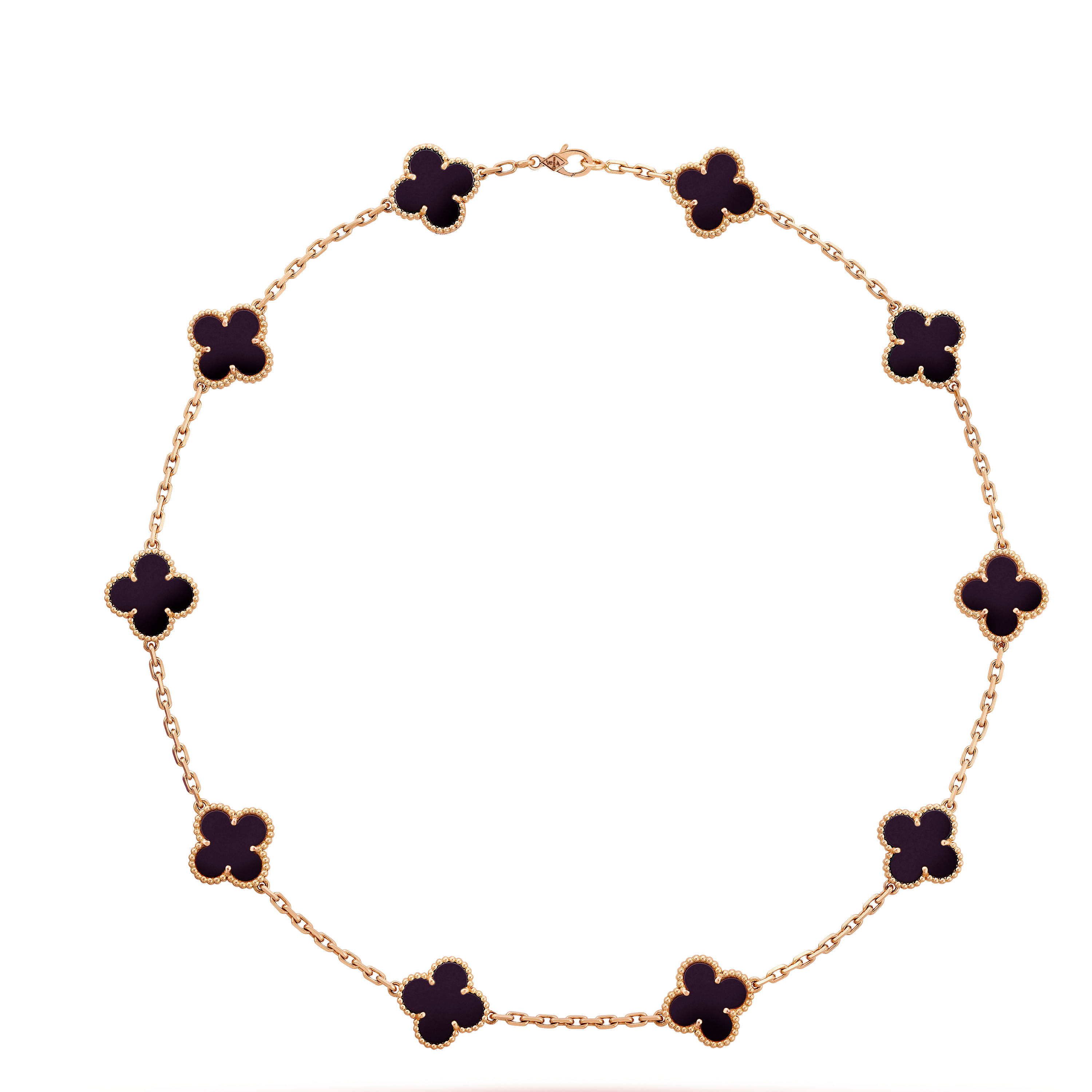 VCN075 Vintage Alhambra necklace 10 motifs - ccjewelryacc