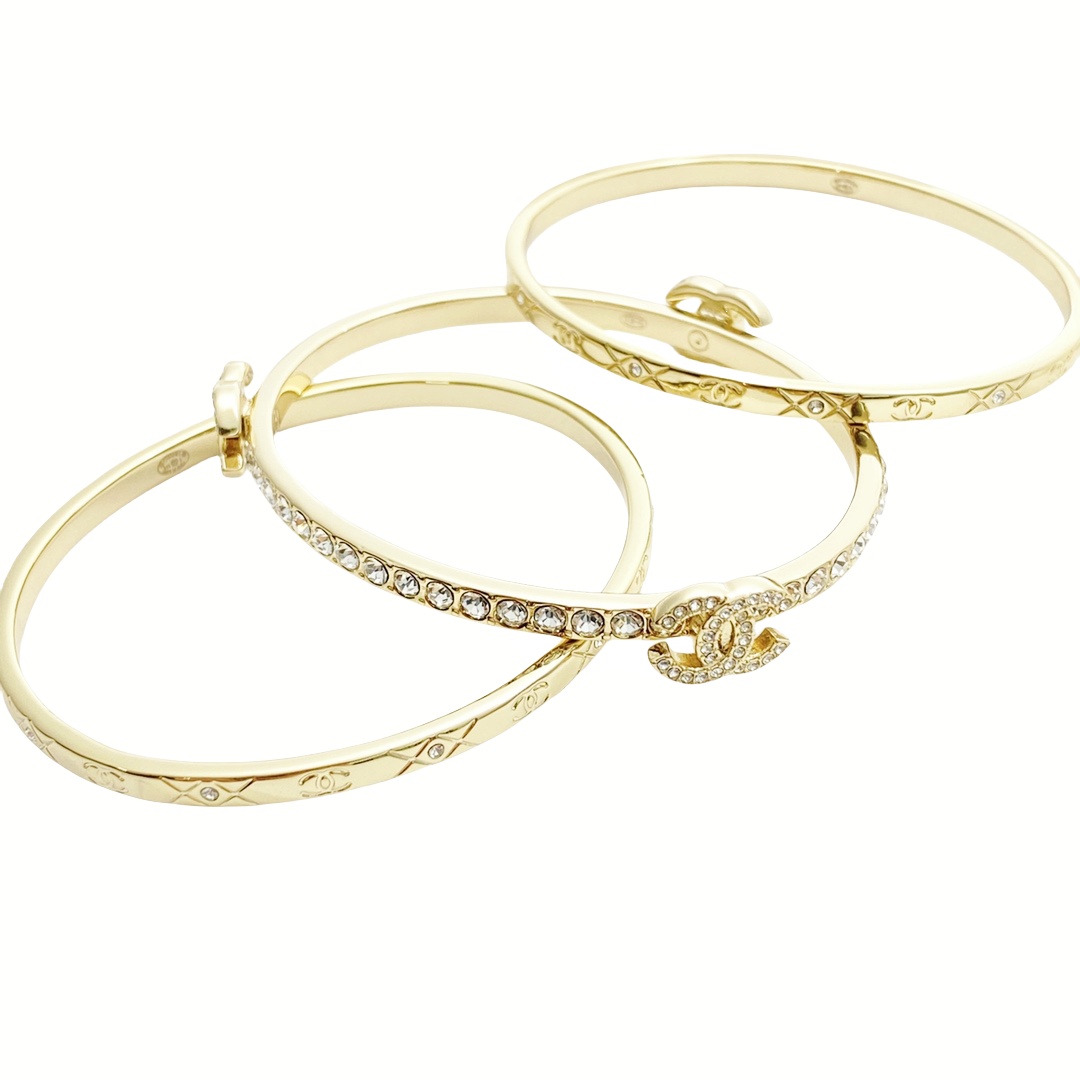 CCS127 Chanel Spring-Summer 2025 Pre-collection Cuff Set of 3 - ccjewelryacc