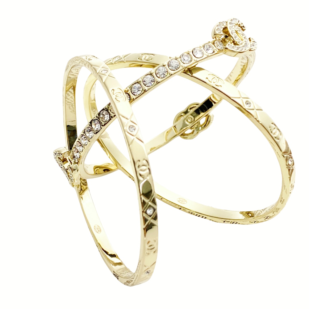 CCS127 Chanel Spring-Summer 2025 Pre-collection Cuff Set of 3 - ccfashionjewelry