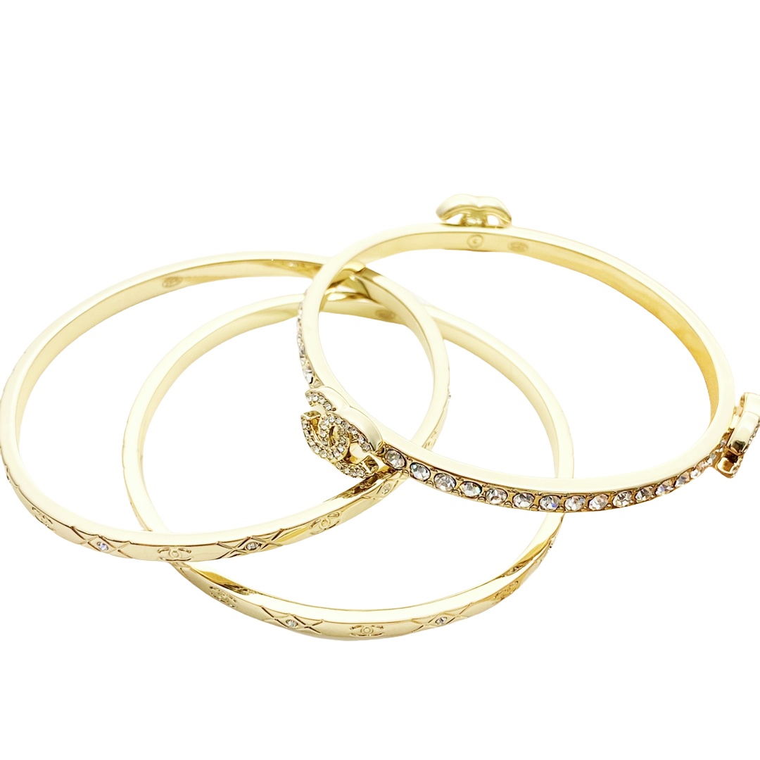 CCS127 Chanel Spring-Summer 2025 Pre-collection Cuff Set of 3 - ccjewelryacc