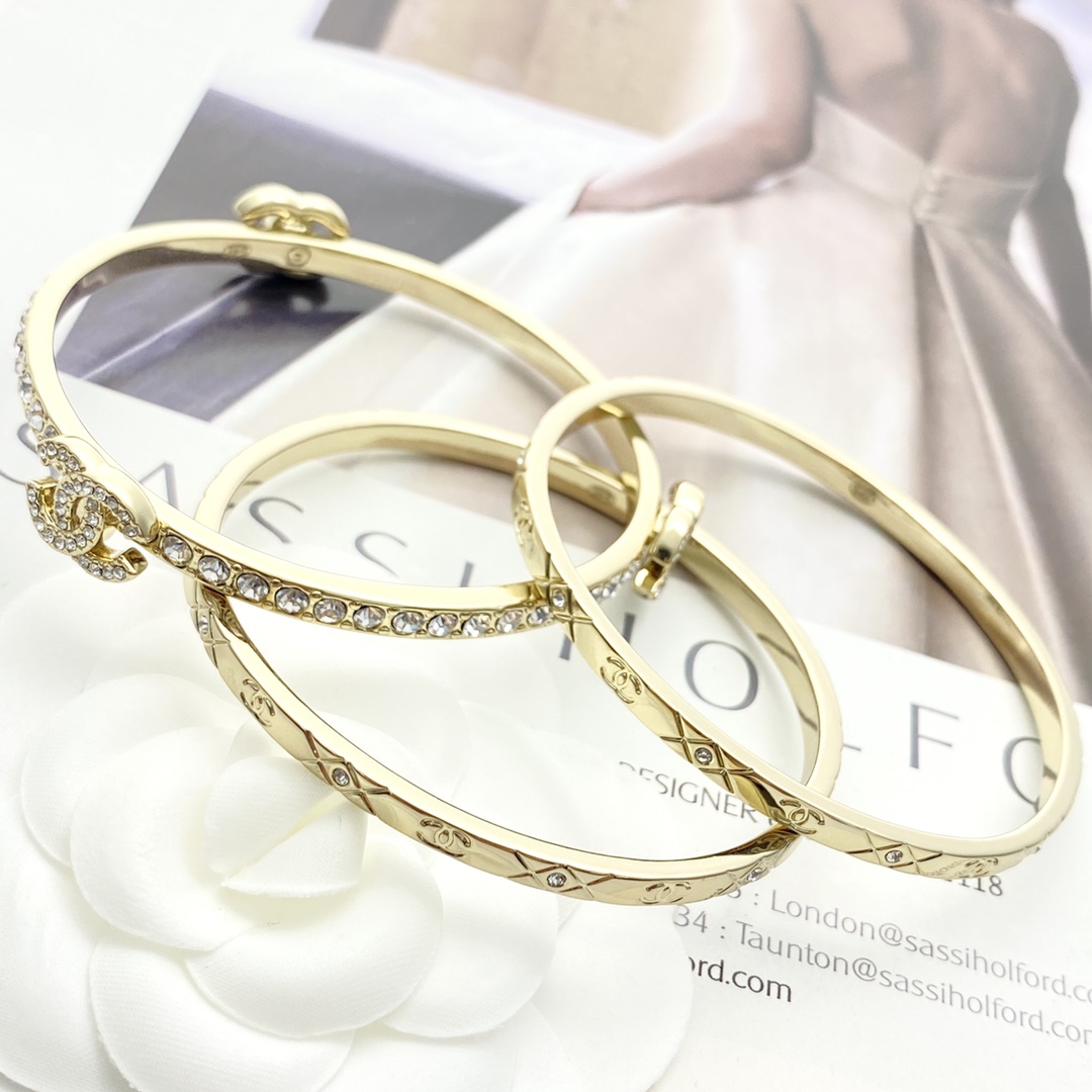 CCS127 Chanel Spring-Summer 2025 Pre-collection Cuff Set of 3 - ccjewelryacc