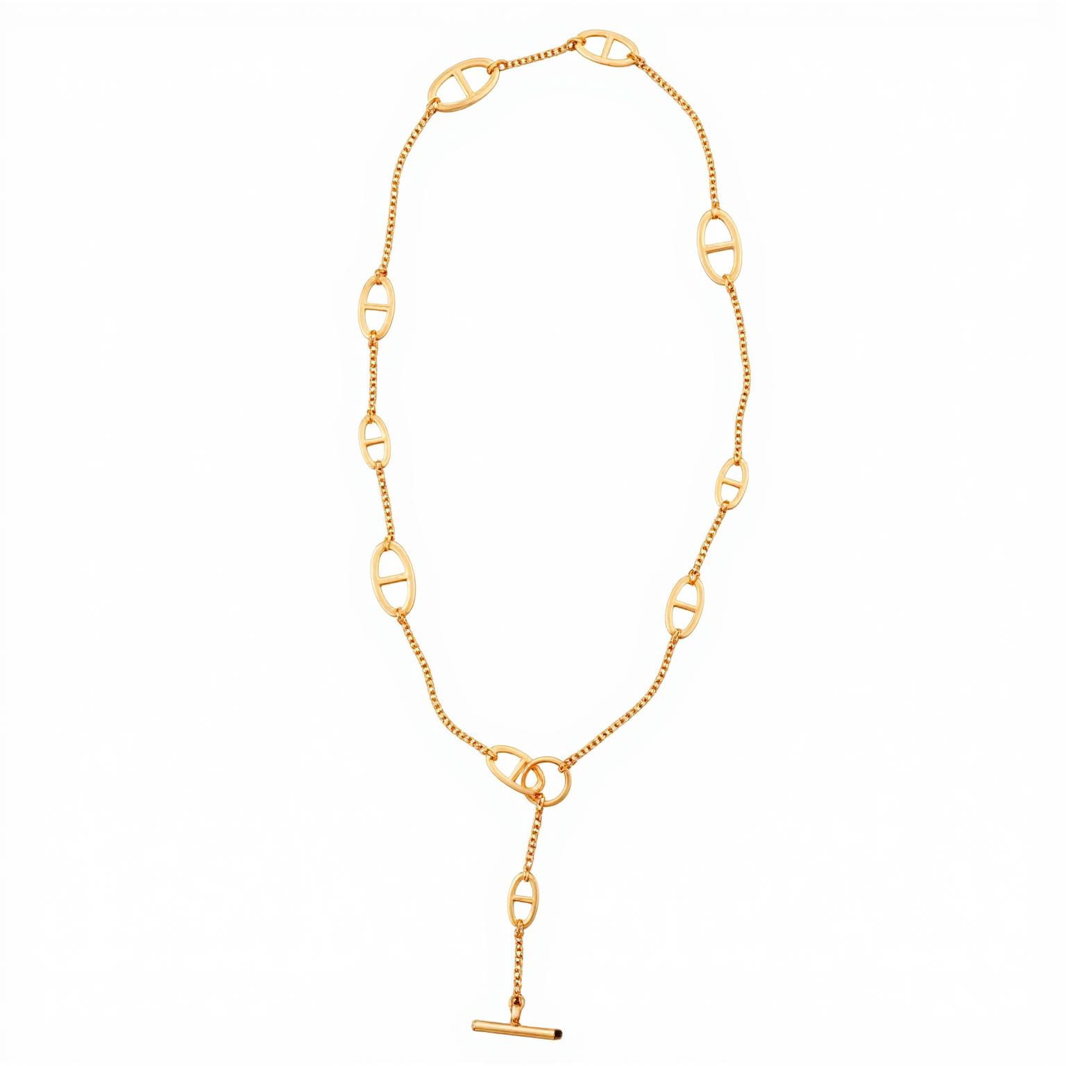 HMN005 80cm Chaine d'ancre Enchainee necklace - ccjewelryacc