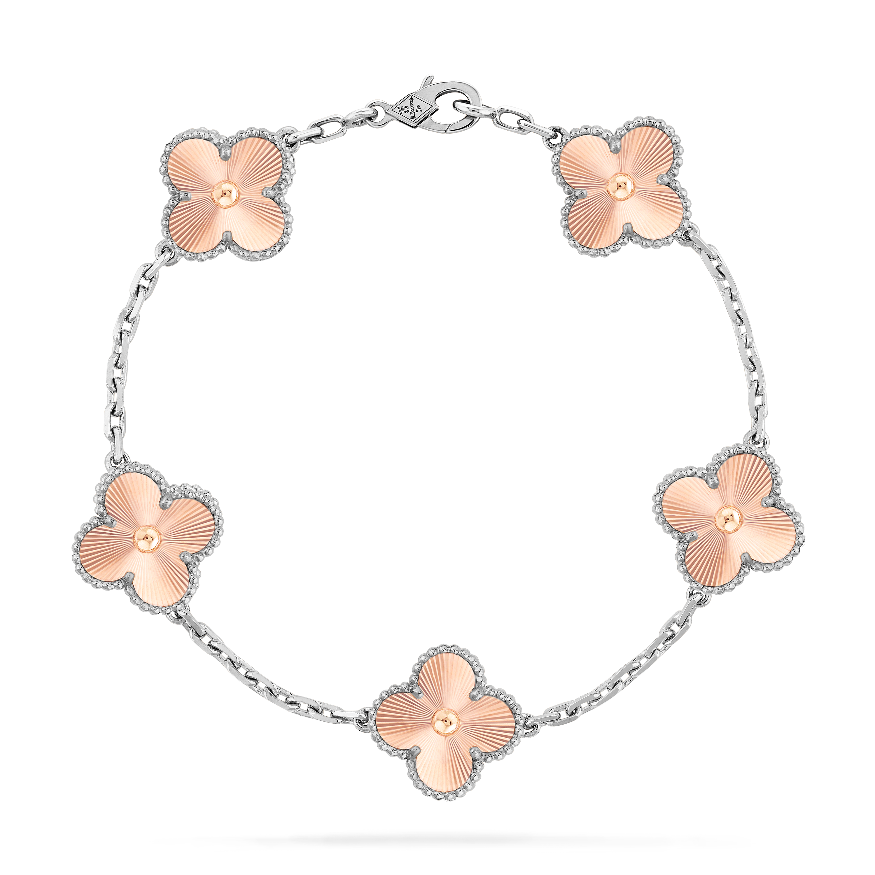 VCS033 VCA Two Tone 2024 Holiday bracelet 5 motifs - ccfashionjewelry