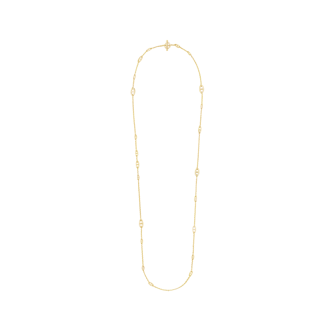 HMN004 160cm Long chain H Pig nose Chaine d'ancre Enchainee necklace - ccfashionjewelry