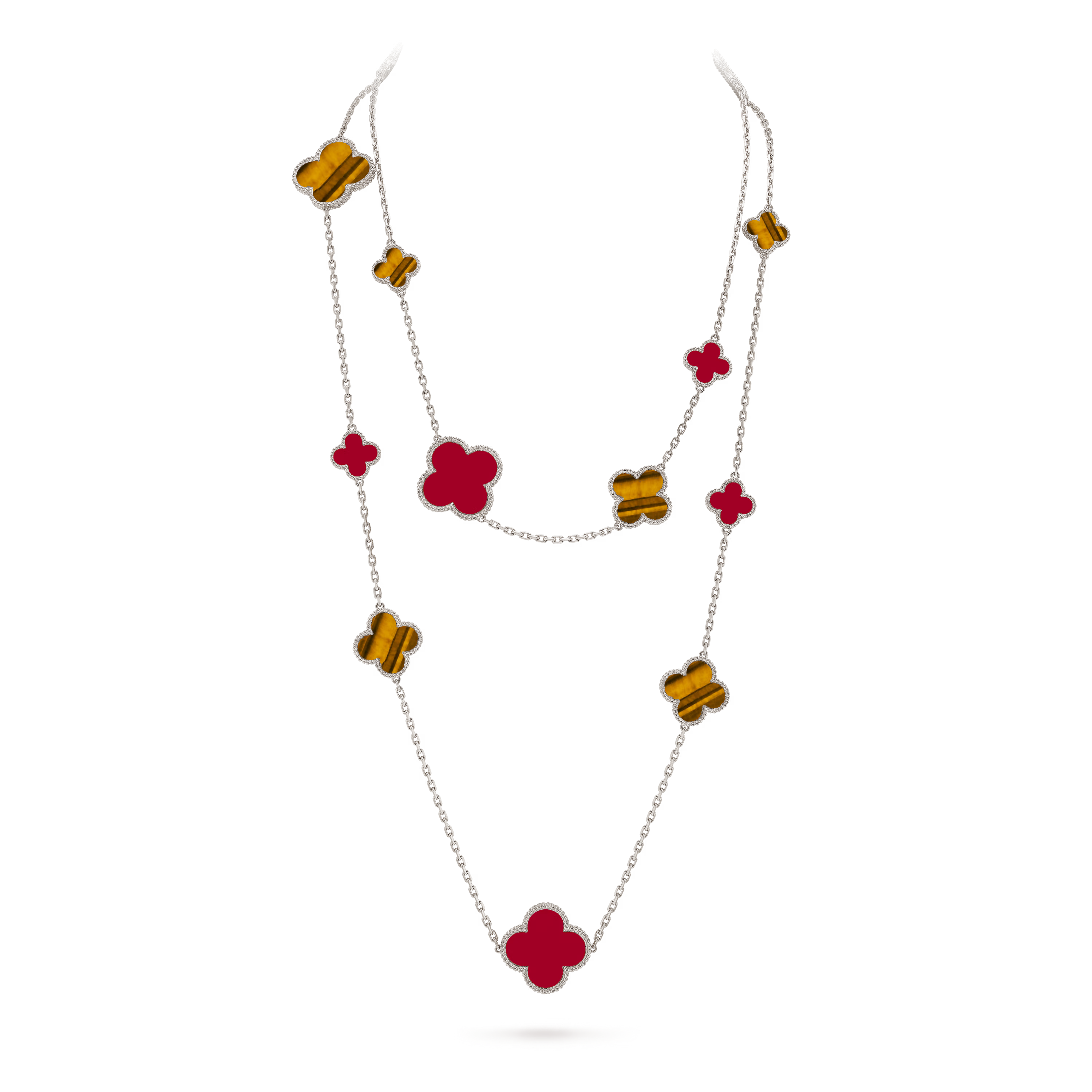 VCN041 VCA Magic Alhambra long necklace, 16 motifs - ccjewelryacc