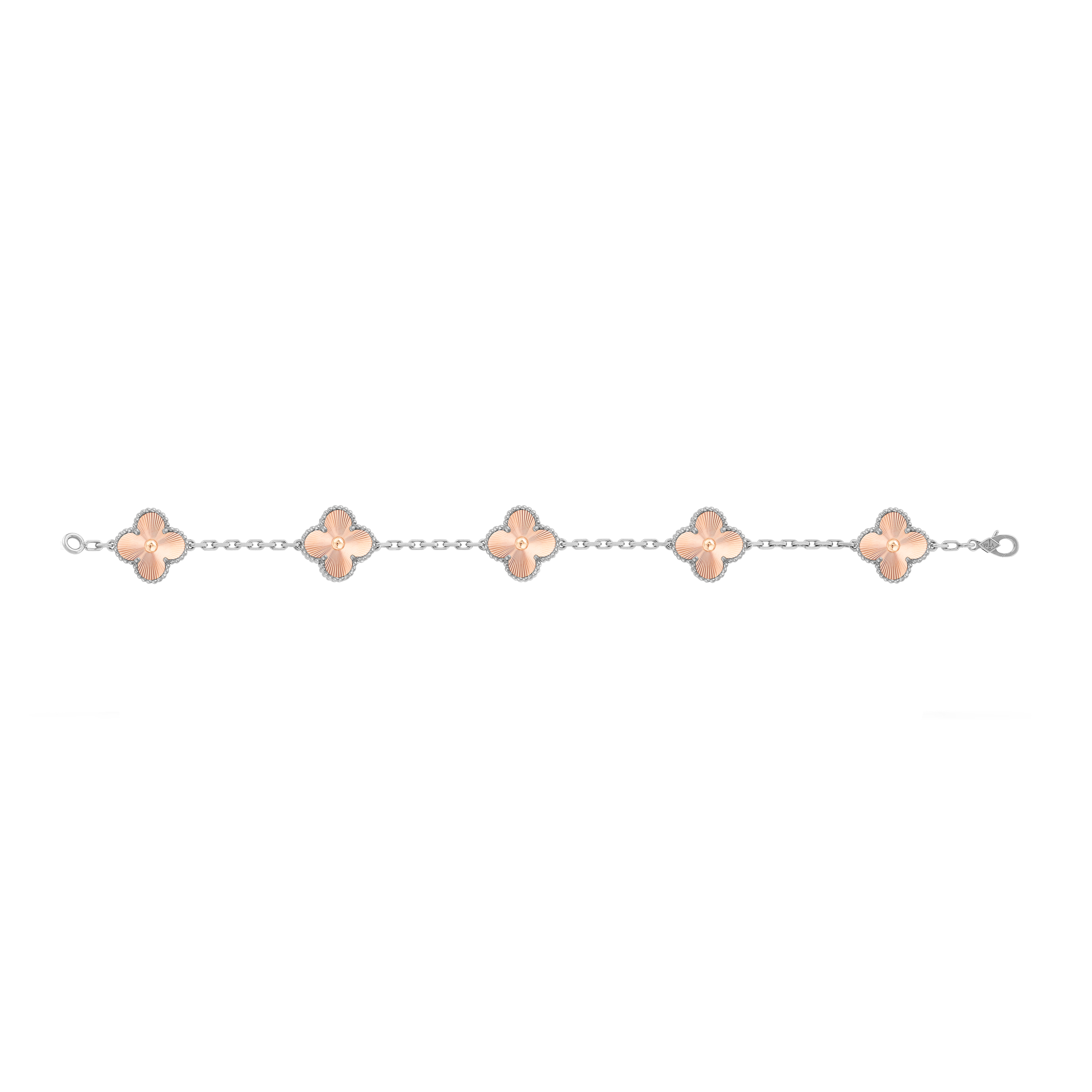 VCS033 VCA Two Tone 2024 Holiday bracelet 5 motifs - ccjewelryacc