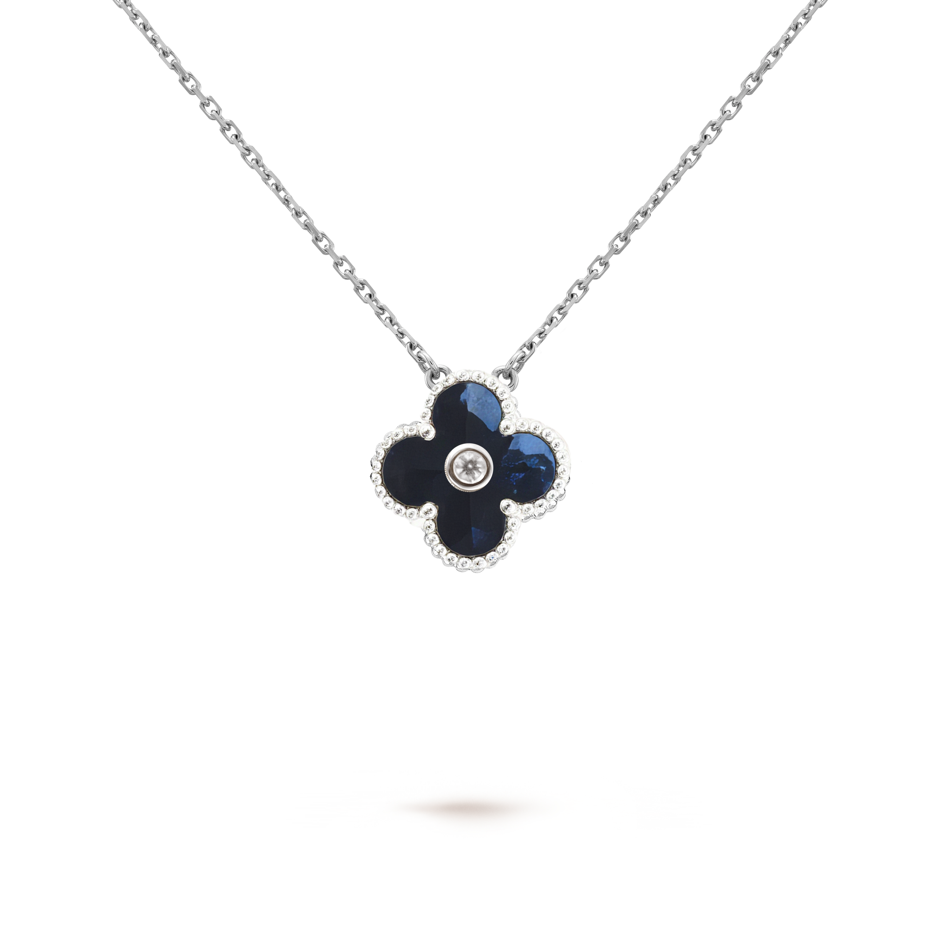 VCN016 1.5cm van cleef alhambra necklace Pietersite - ccfashionjewelry