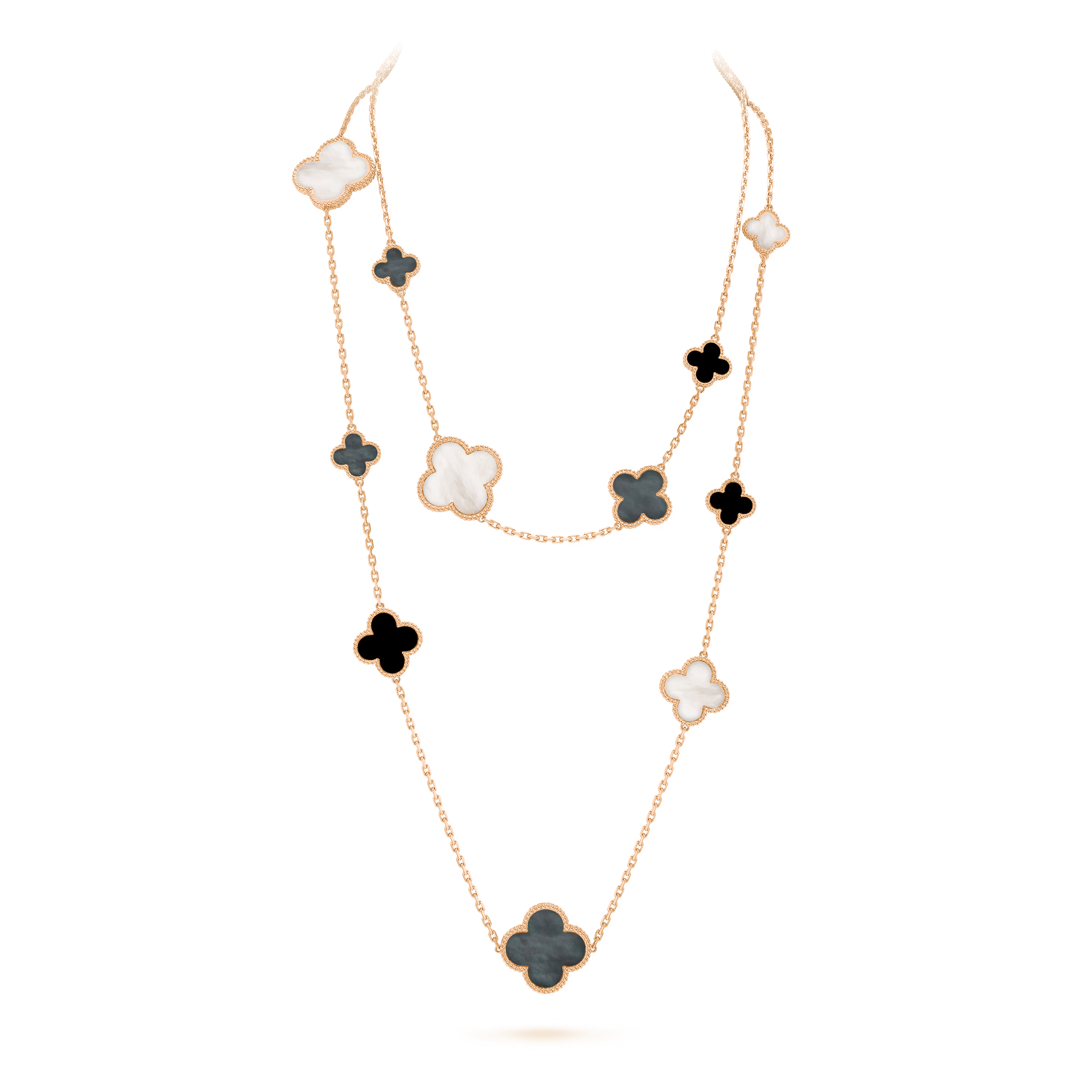 VCN041 VCA Magic Alhambra long necklace, 16 motifs - ccjewelryacc