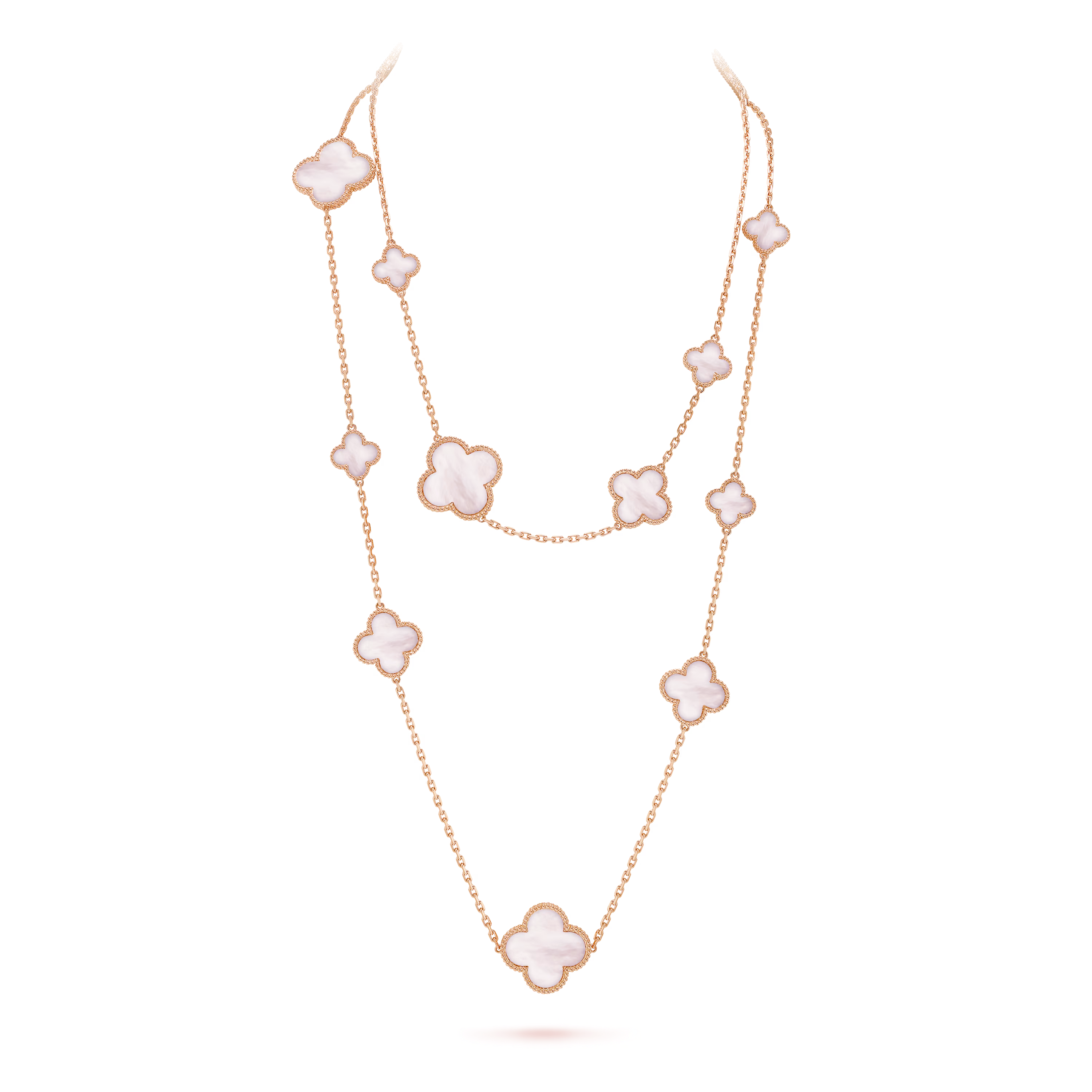 VCN041 VCA Magic Alhambra long necklace, 16 motifs - ccjewelryacc