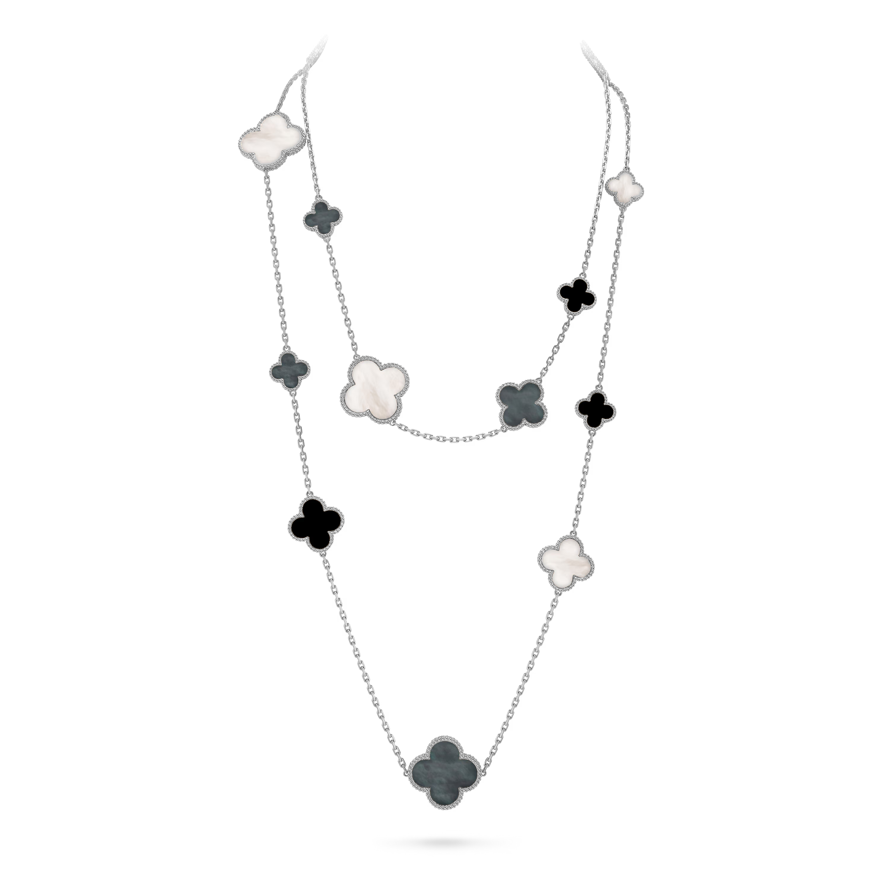 VCN041 VCA Magic Alhambra long necklace, 16 motifs - ccjewelryacc