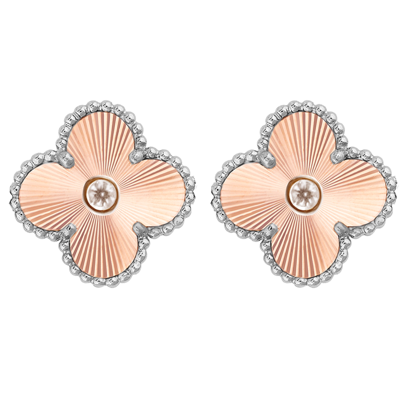 VCE045 VCA Two Tone 2024 Holiday earring - ccjewelryacc