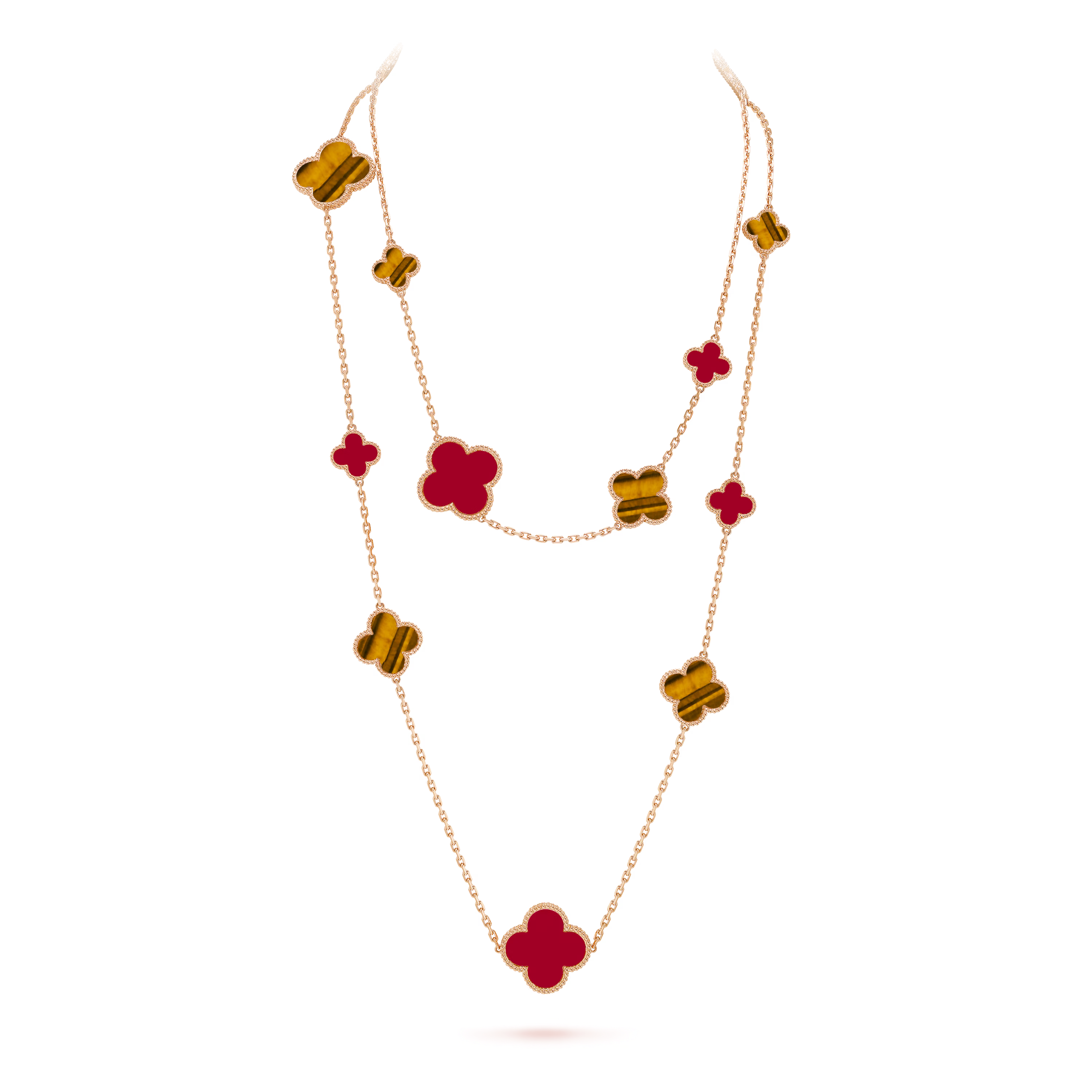 VCN041 VCA Magic Alhambra long necklace, 16 motifs - ccjewelryacc