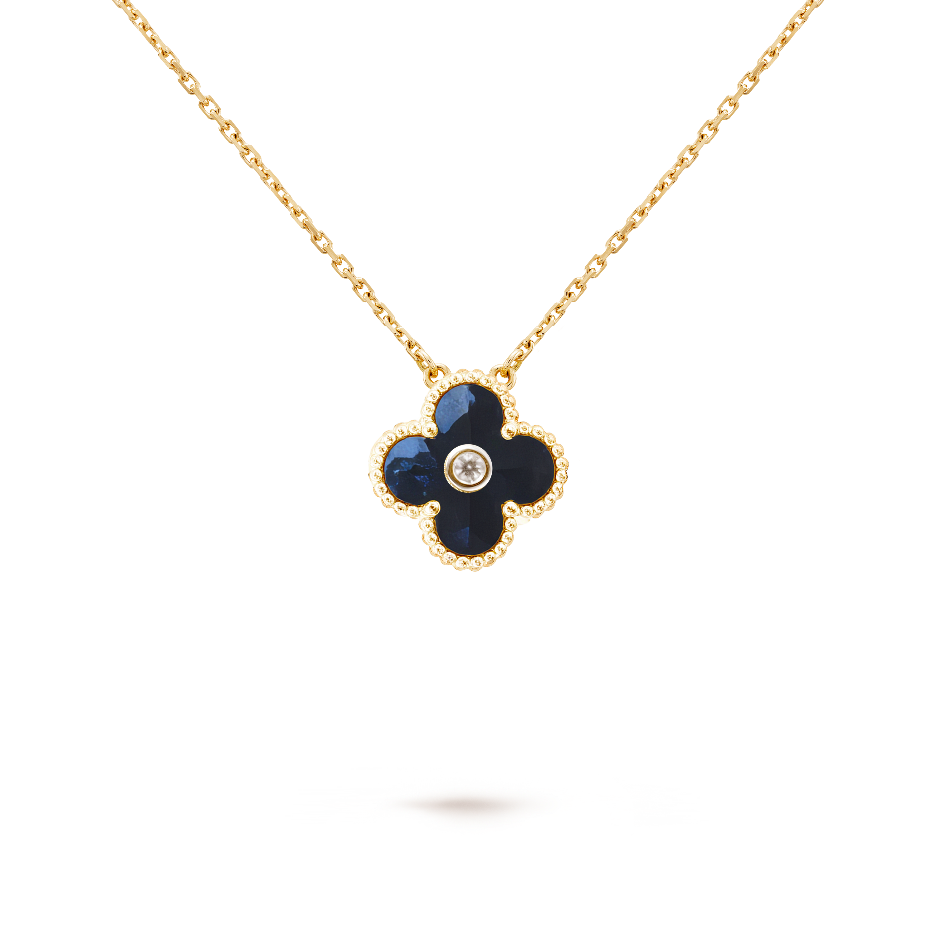 VCN016 1.5cm van cleef alhambra necklace Pietersite - ccjewelryacc