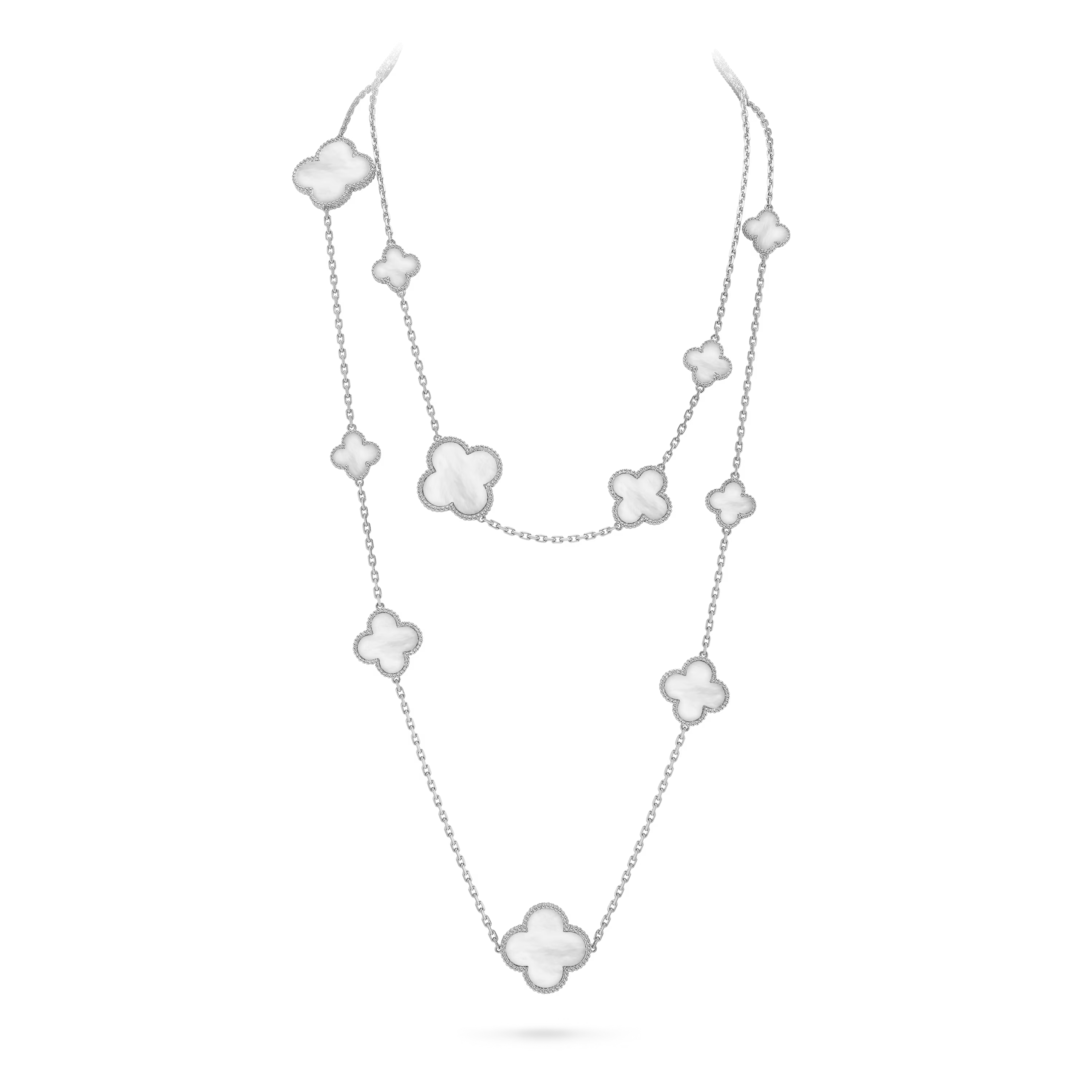 VCN041 VCA Magic Alhambra long necklace, 16 motifs - ccjewelryacc