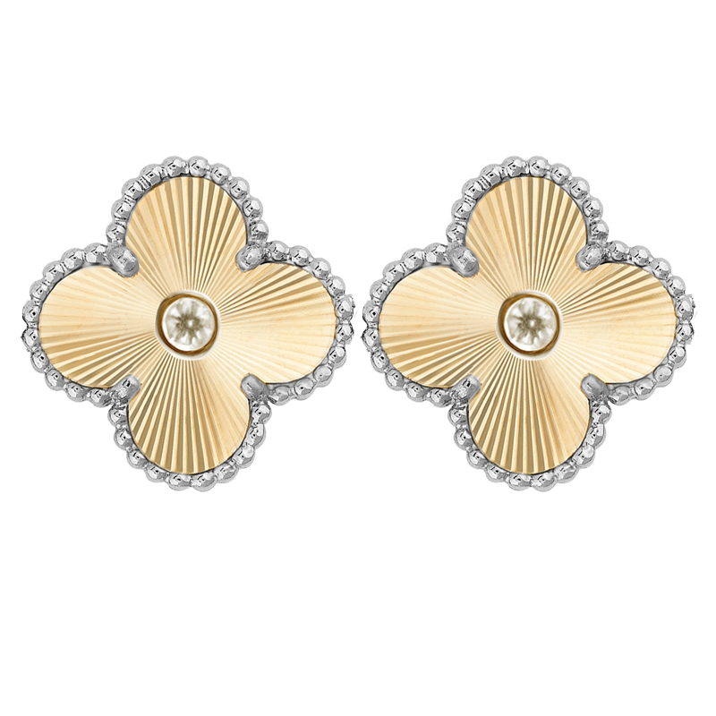 VCE045 VCA Two Tone 2024 Holiday earring - ccjewelryacc