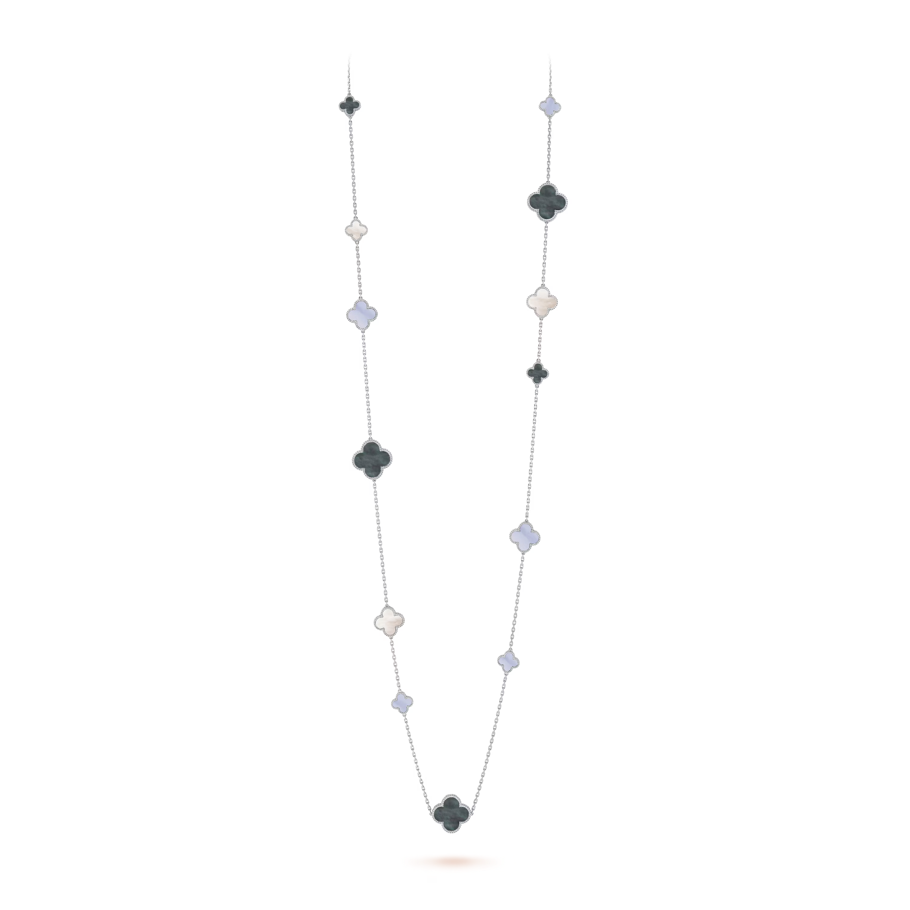 VCN041 VCA Magic Alhambra long necklace, 16 motifs - ccfashionjewelry