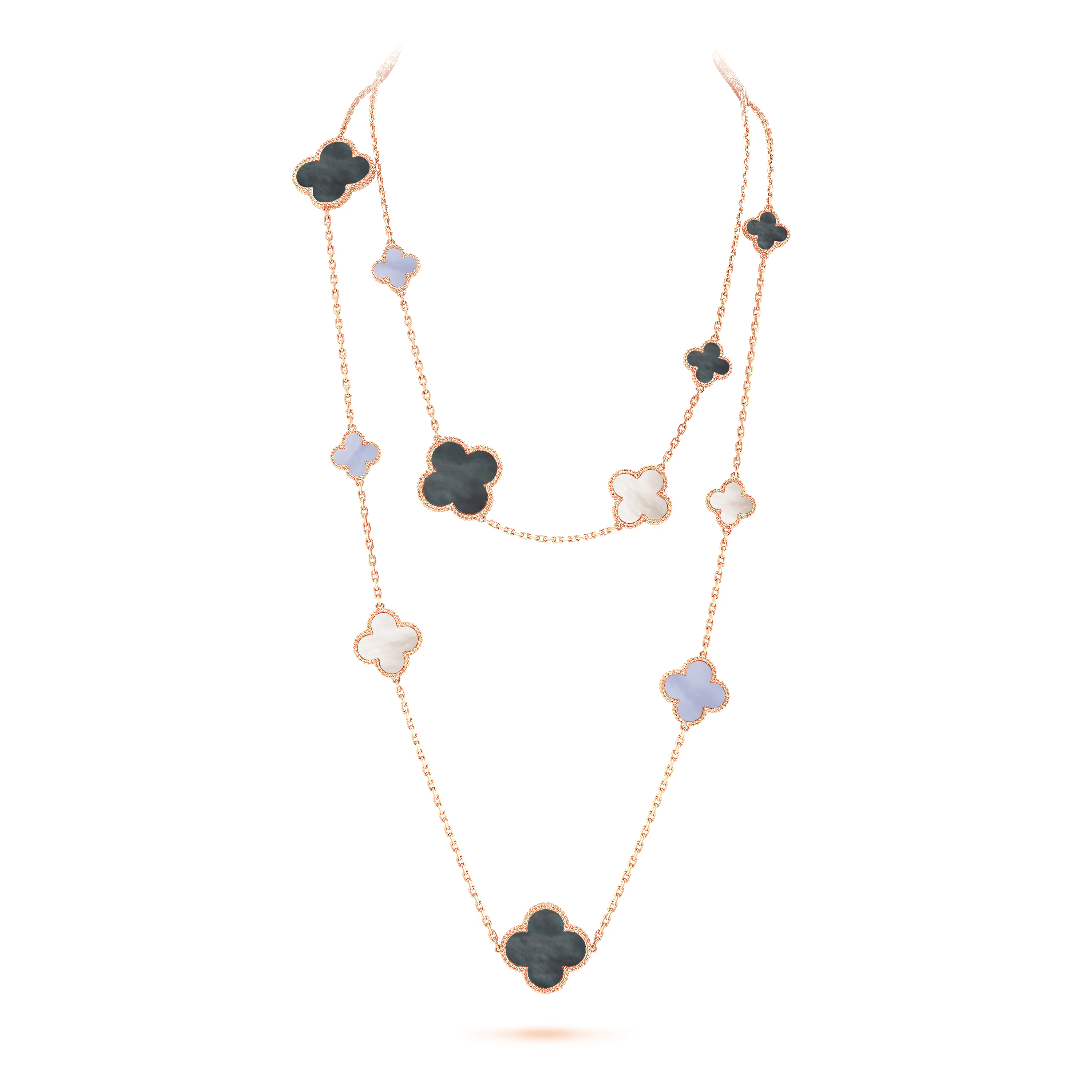 VCN041 VCA Magic Alhambra long necklace, 16 motifs - ccjewelryacc