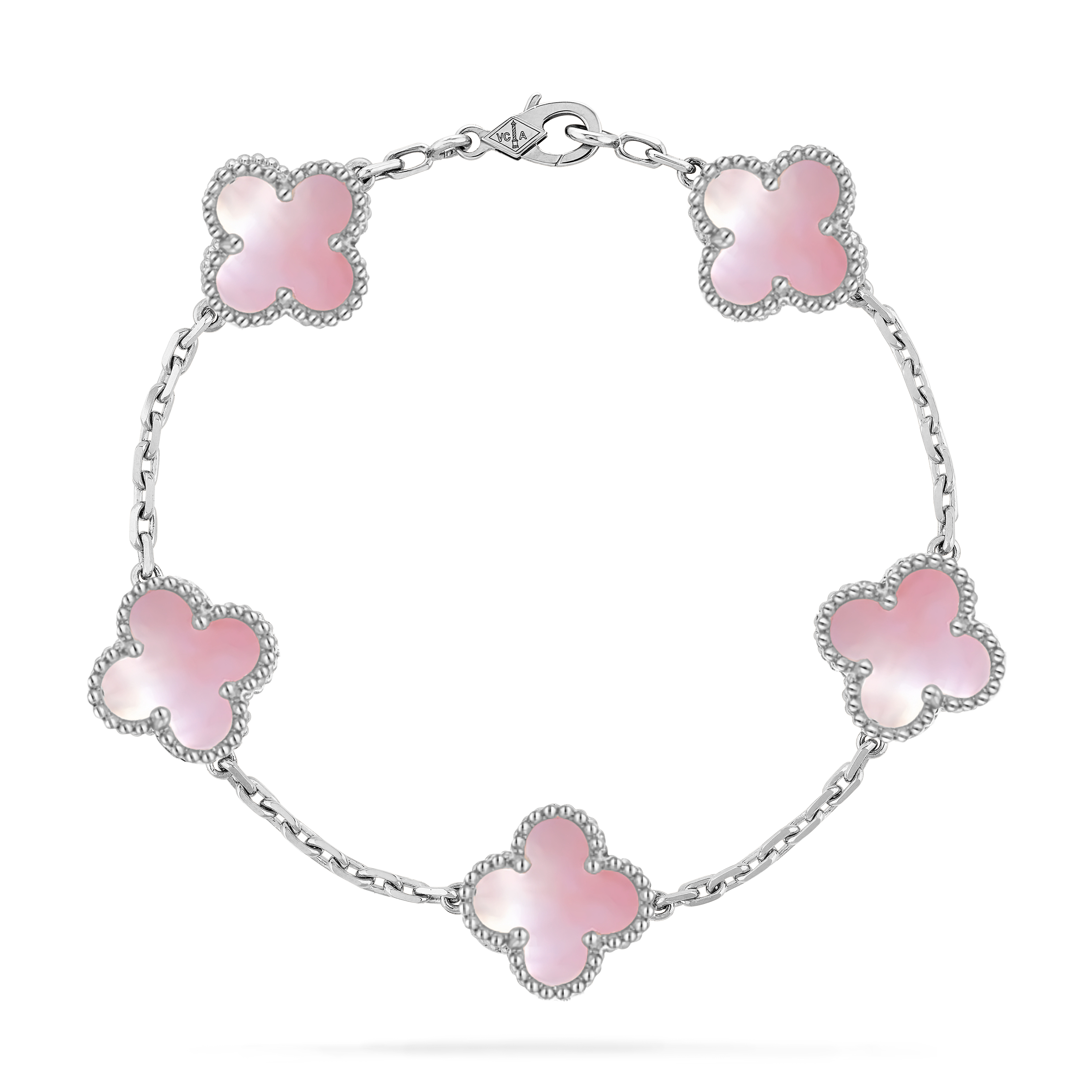VCS030 VCA vintage alhambra Bracelet 5 motifs Gold/Rose gold/White gold - ccfashionjewelry