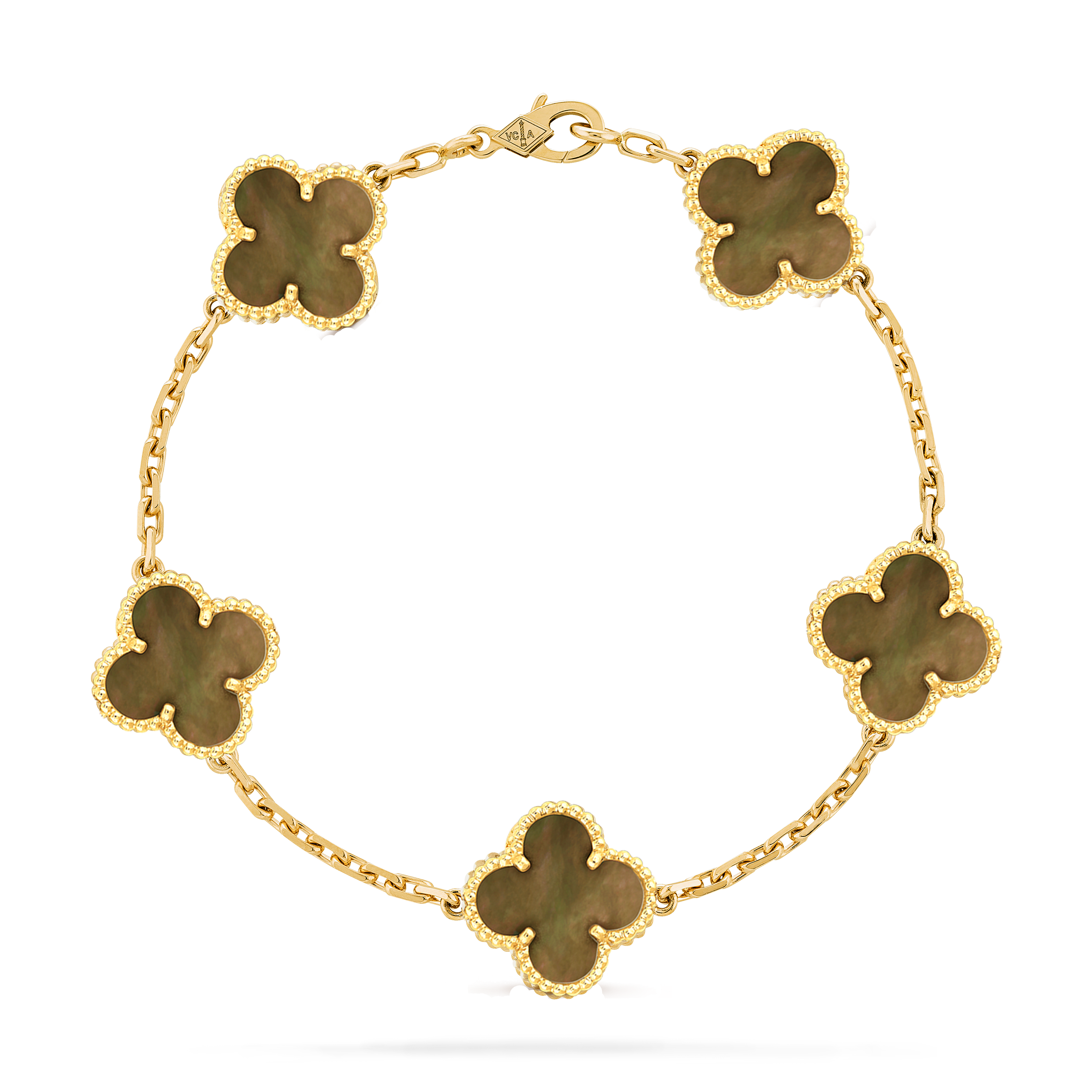 VCS030 Four leaf cover Bracelet 5 motifs Gold/Rose gold/White gold - ccjewelryacc
