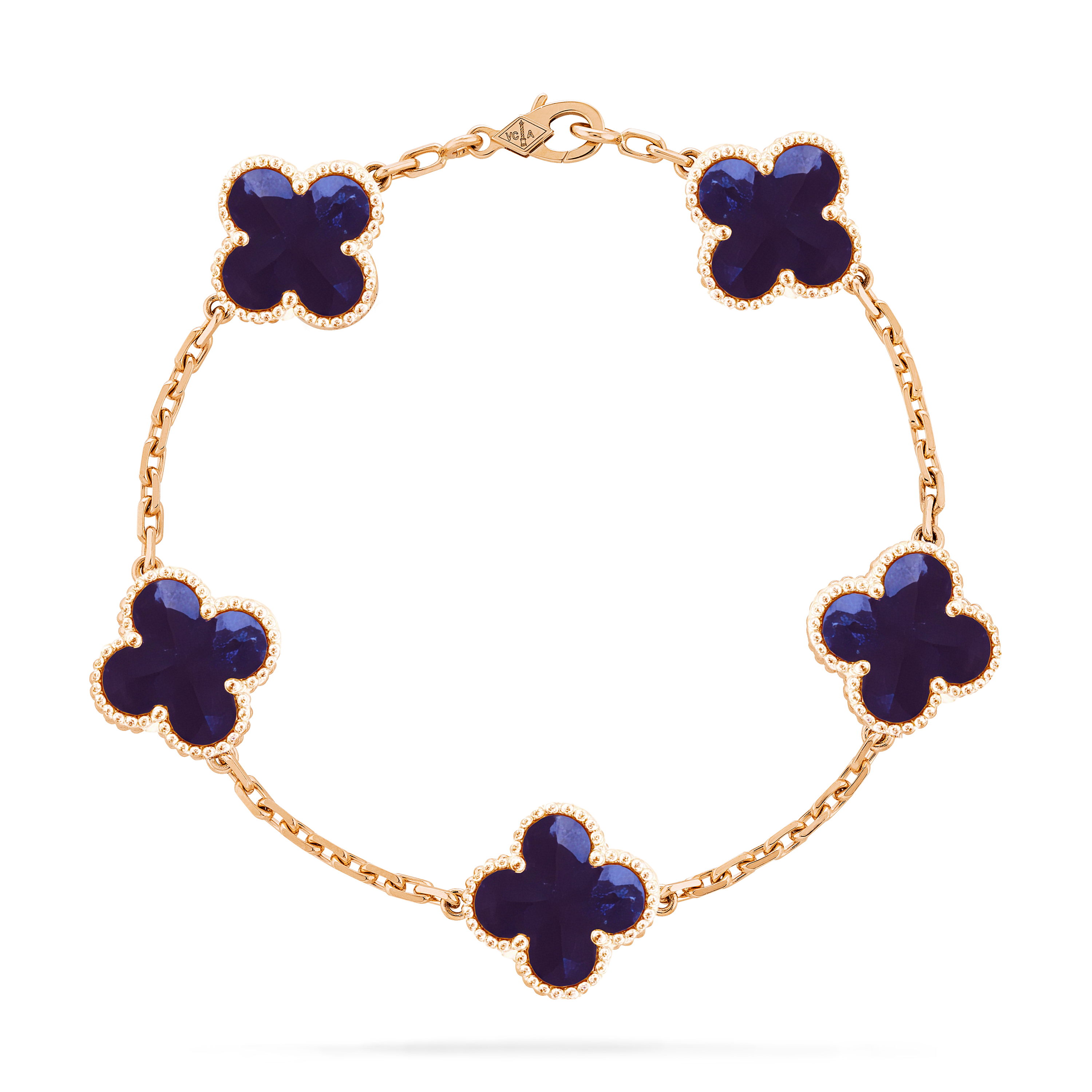 VCS030 VCA vintage alhambra Bracelet 5 motifs Gold/Rose gold/White gold - ccfashionjewelry